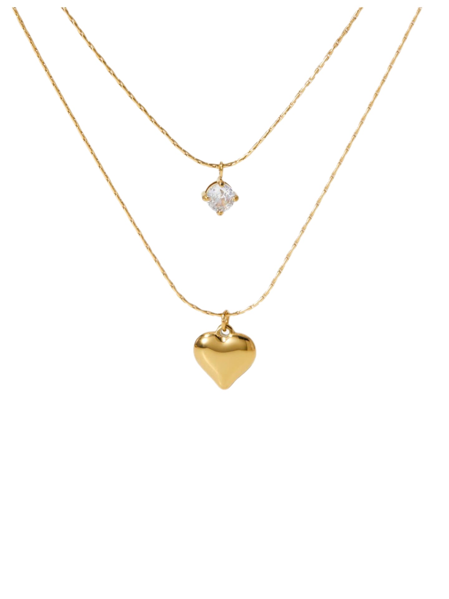 DOUBLE HEART NECKLACE