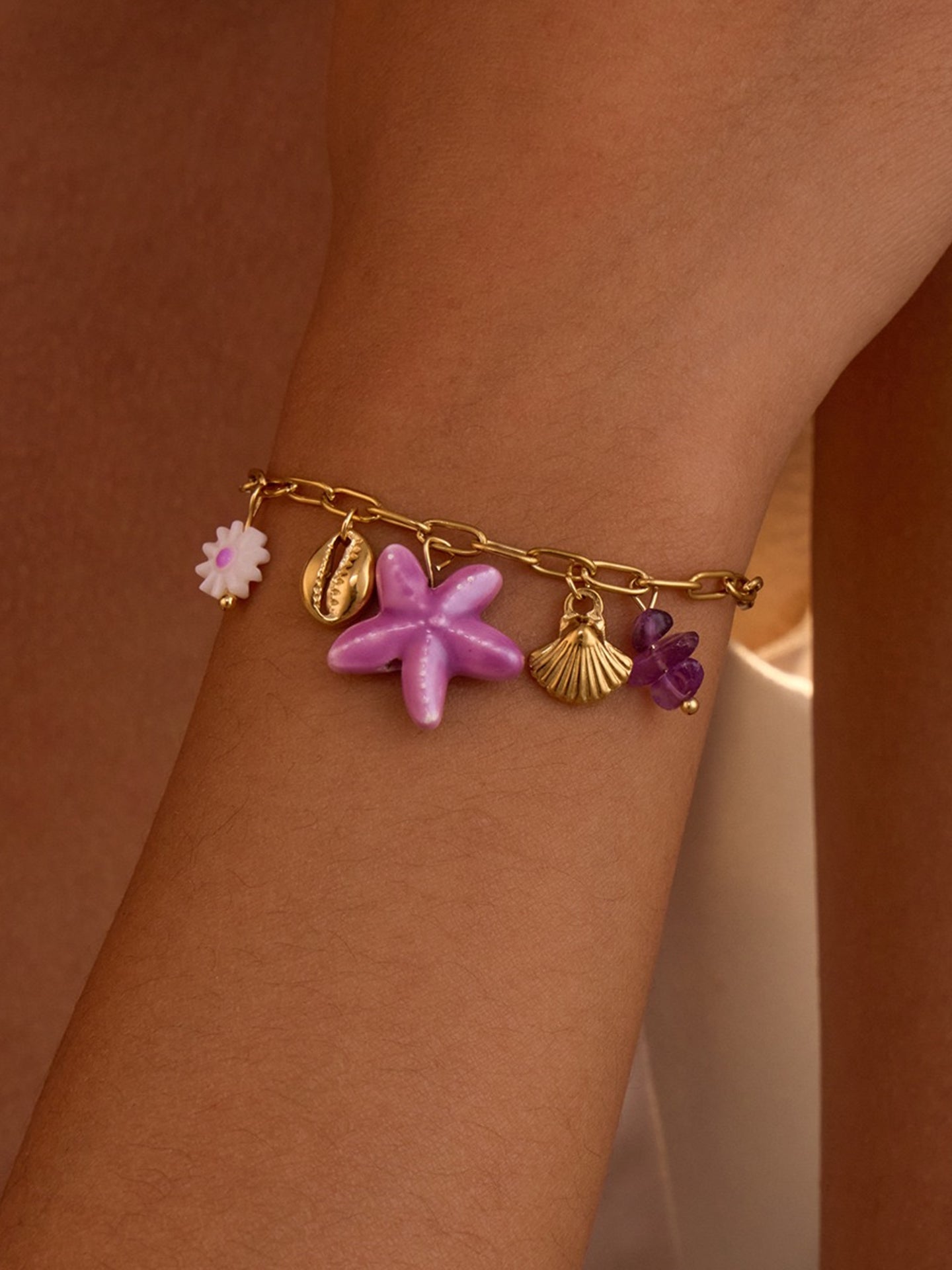 PURPLE STARFISH BRACELET