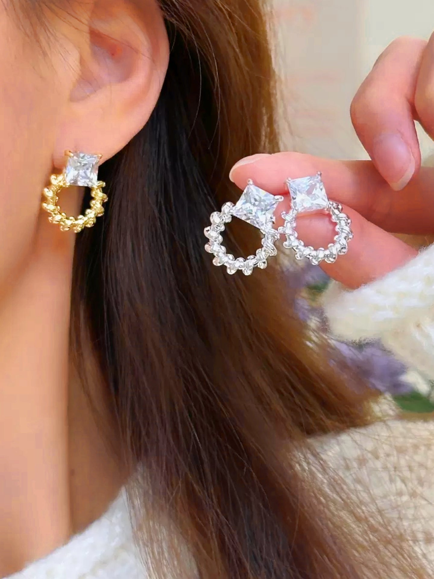 FRENCH STUD EARRINGS