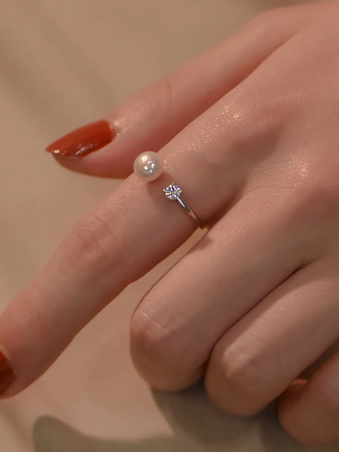 FRESHWATER PEARL CZ RING