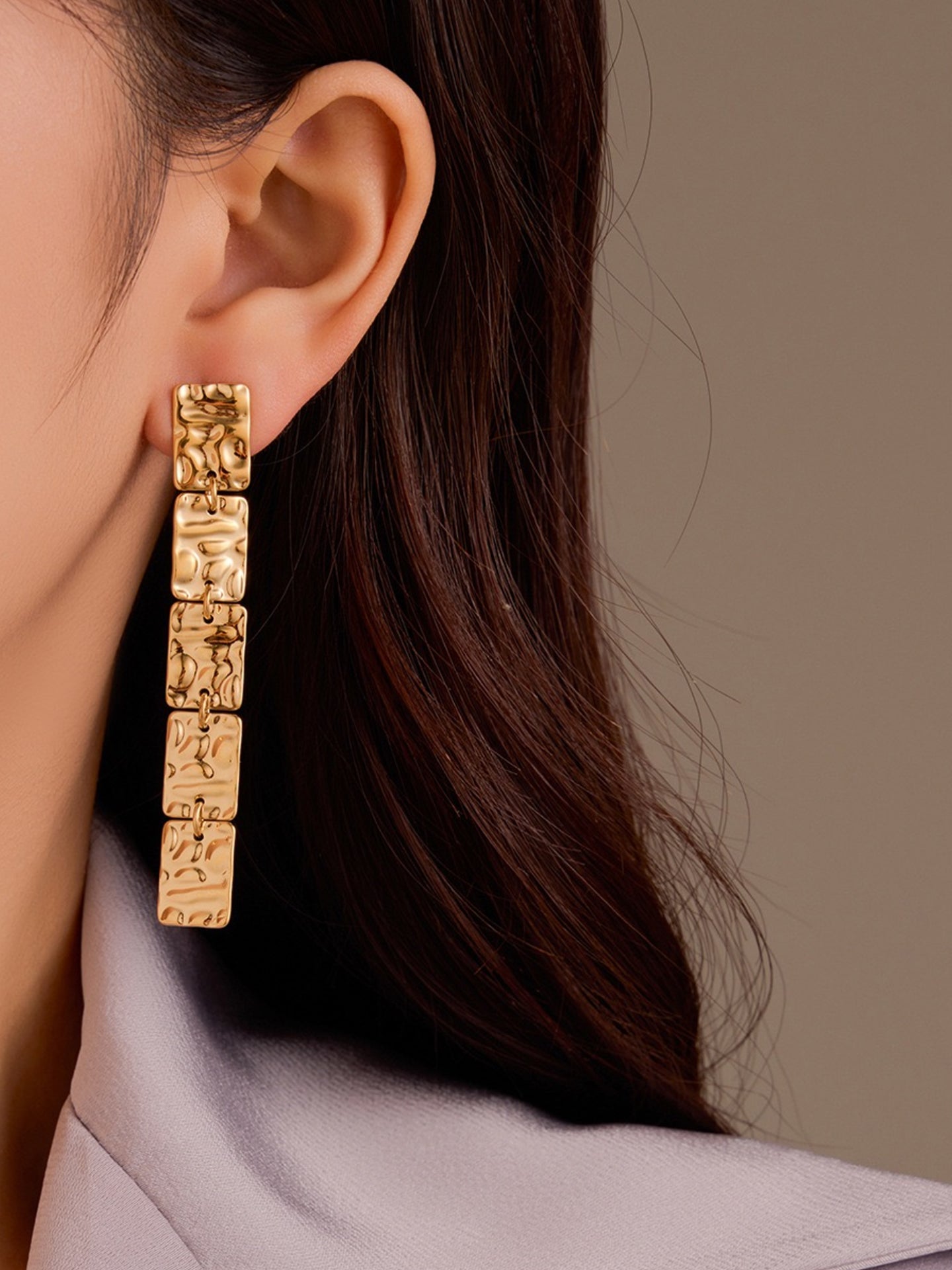 VINTAGE HAMMERED EARRINGS