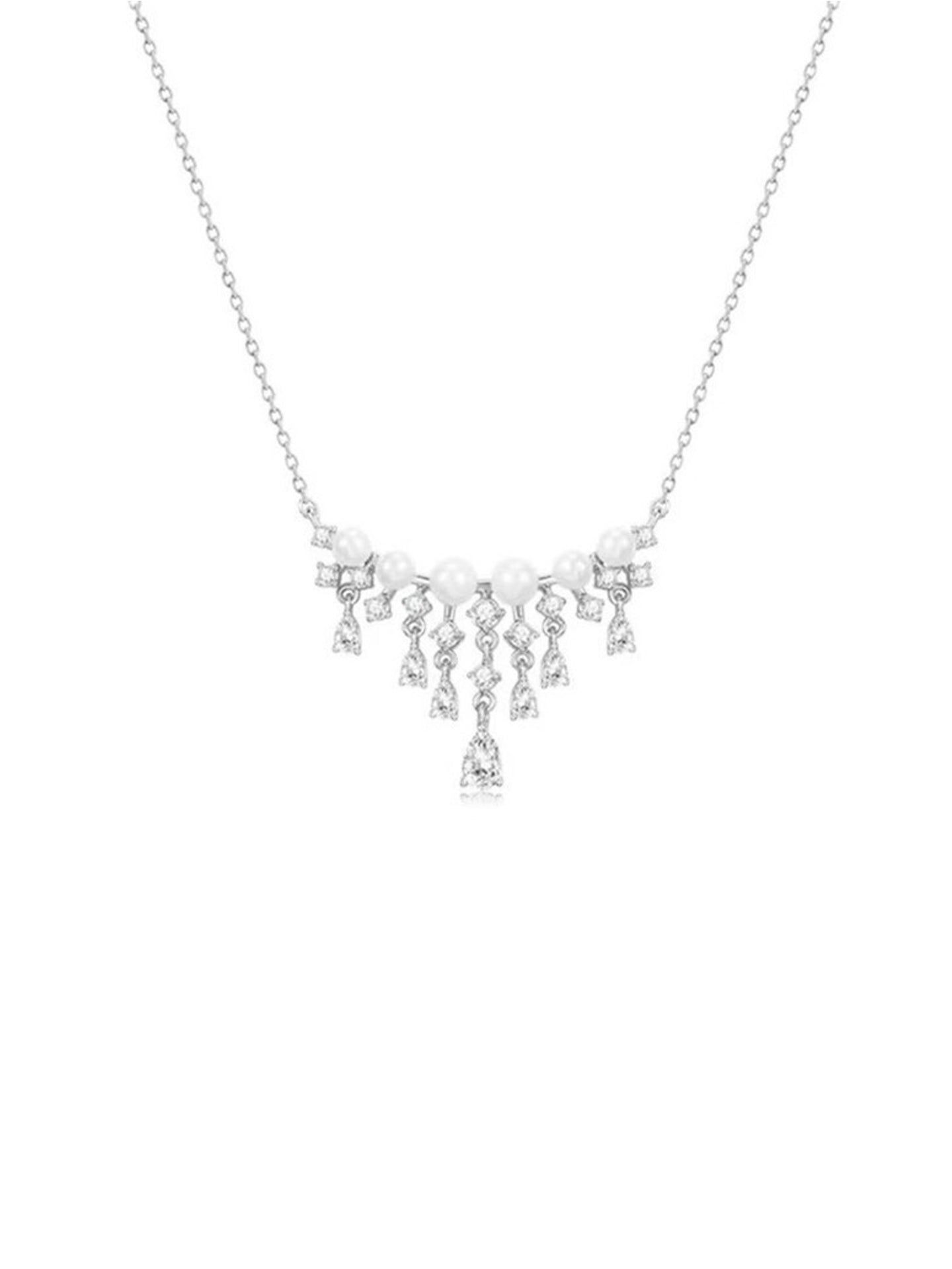 PEARL & ZIRCON NECKLACE