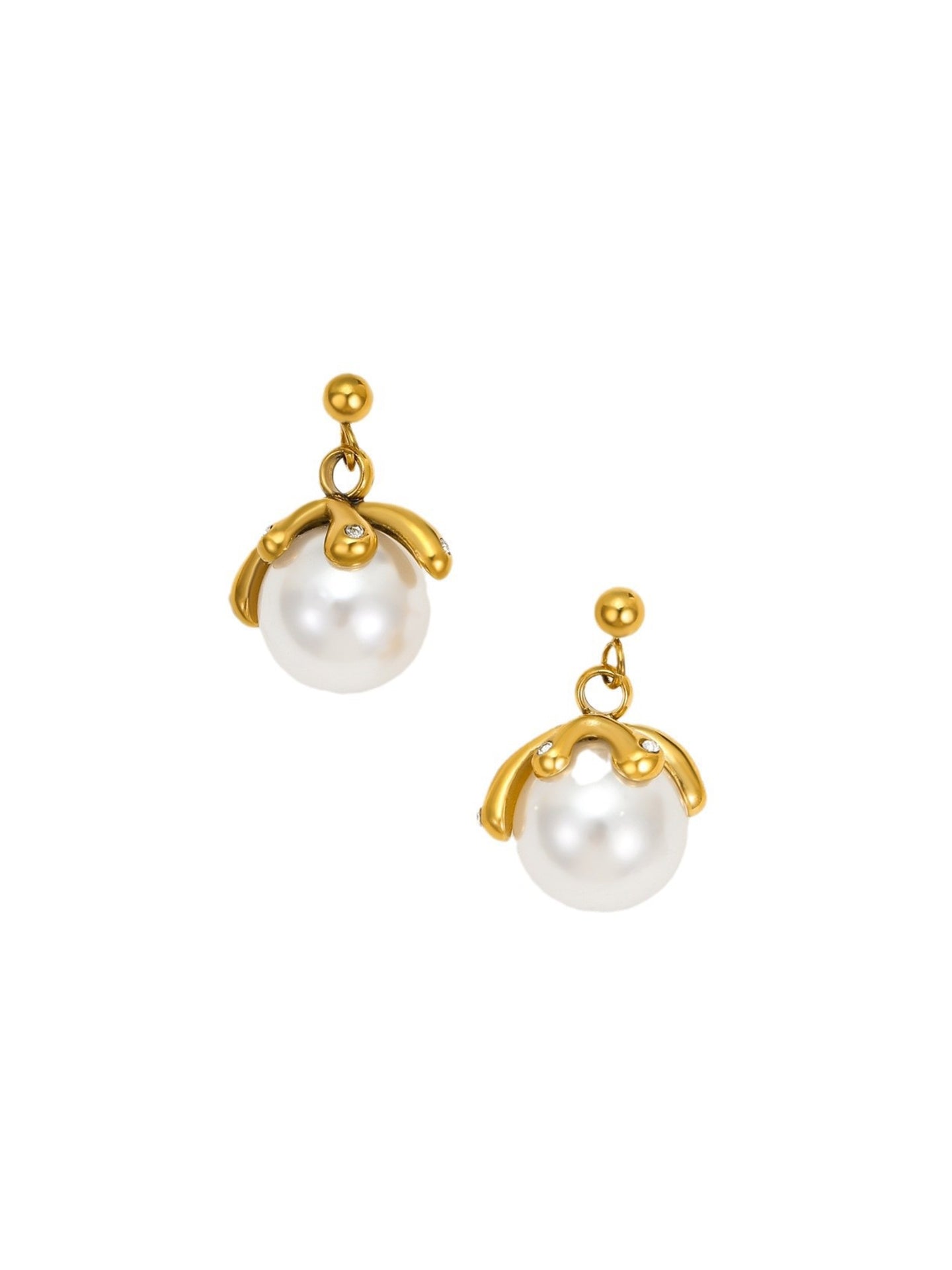 FLORAL PEARL EARRINGS