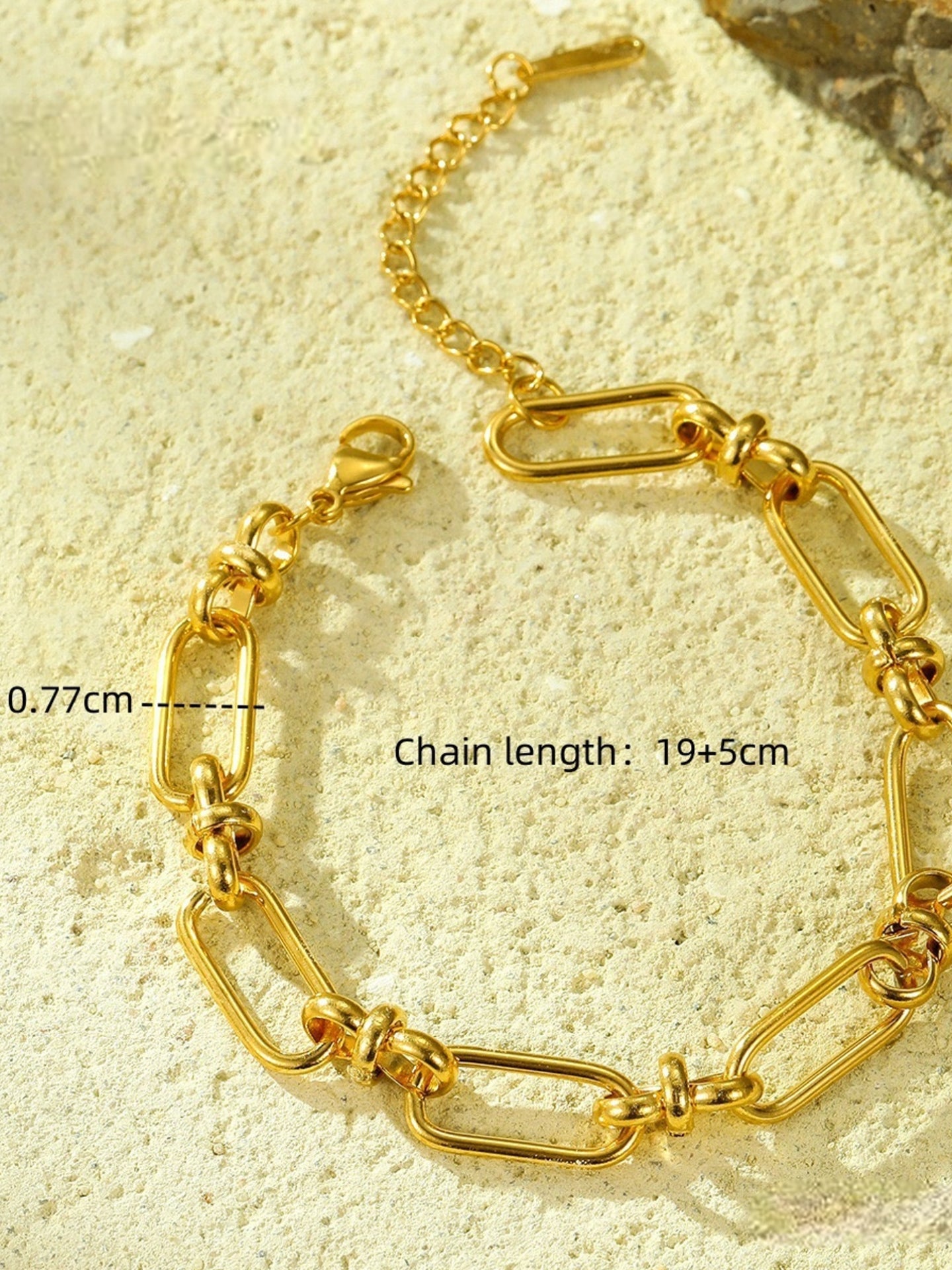 CROSS CLASP BRACELET