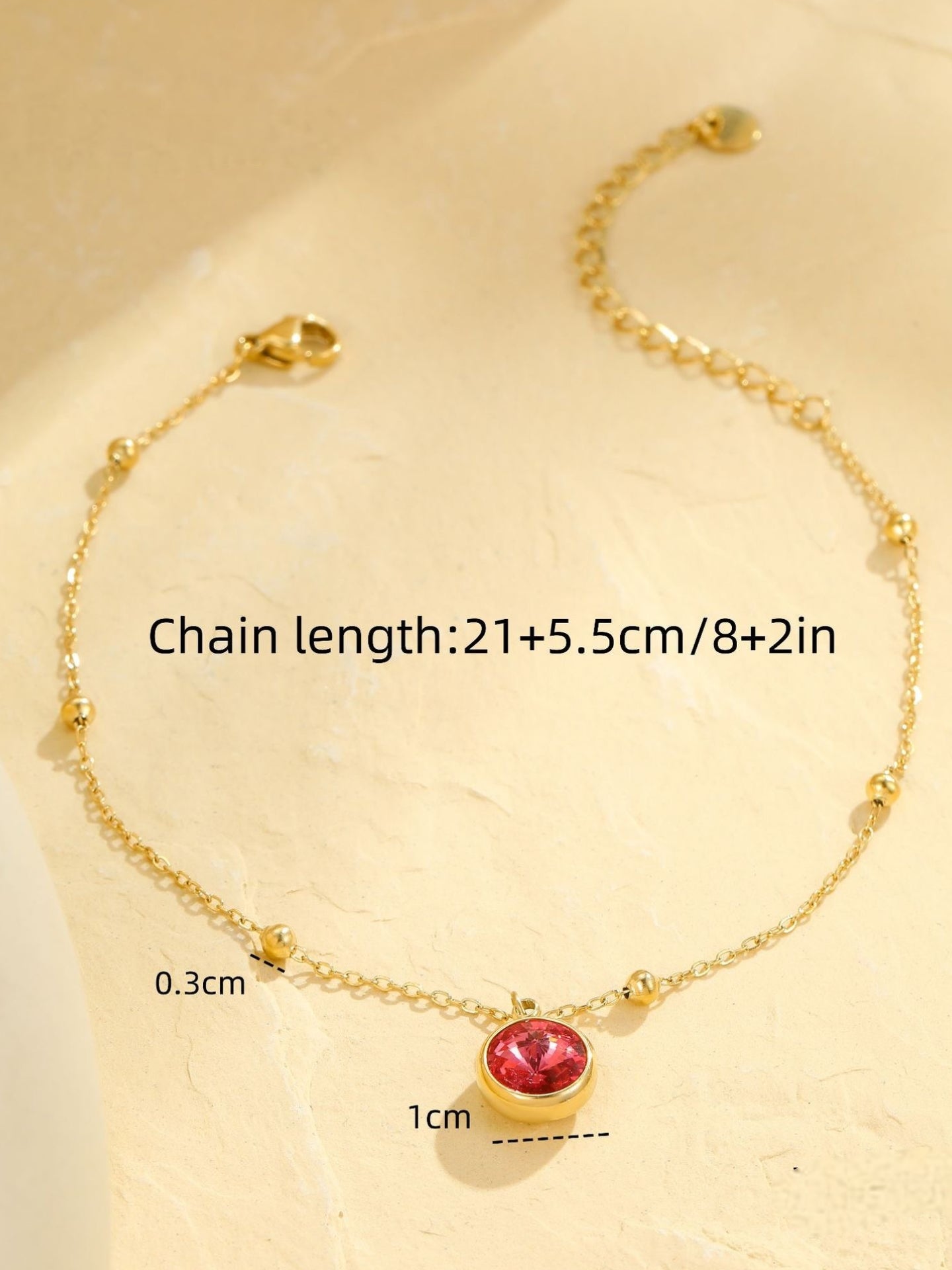 COLORFUL DIAMOND ANKLET