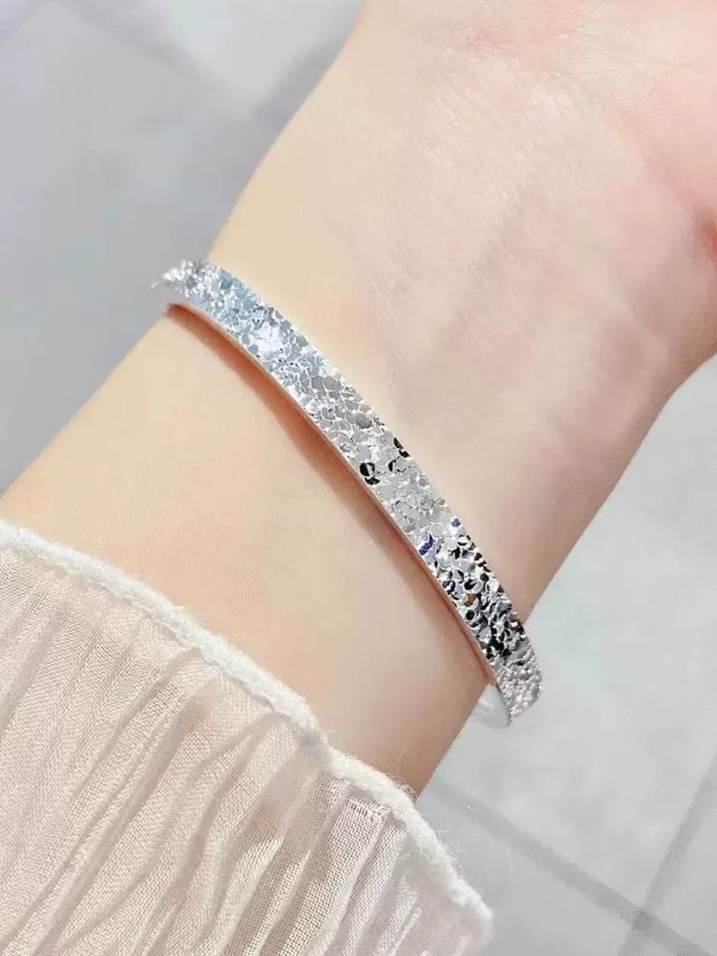 999 SILVER ICY BRACELET