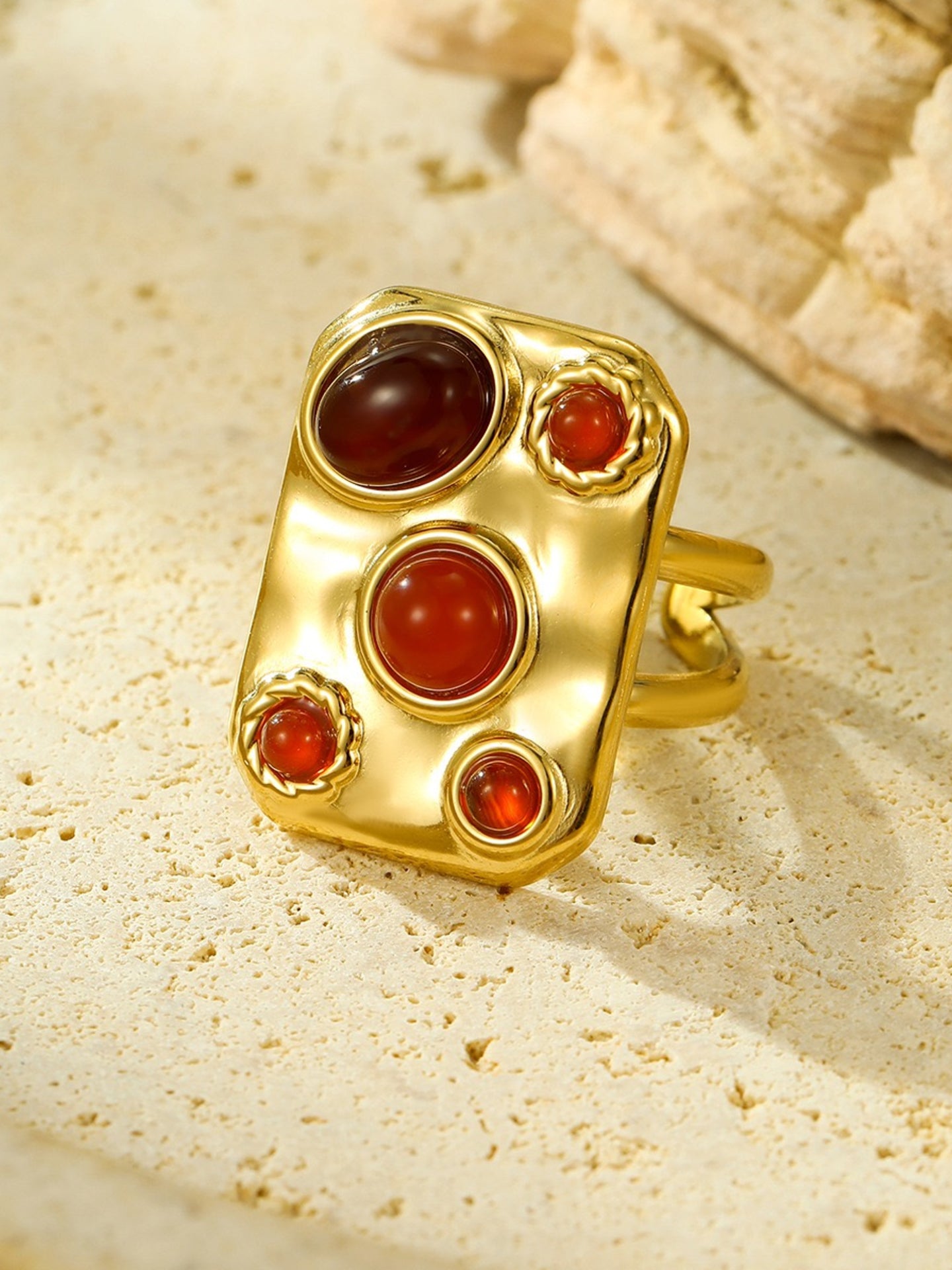SQUARE GEMSTONE RING