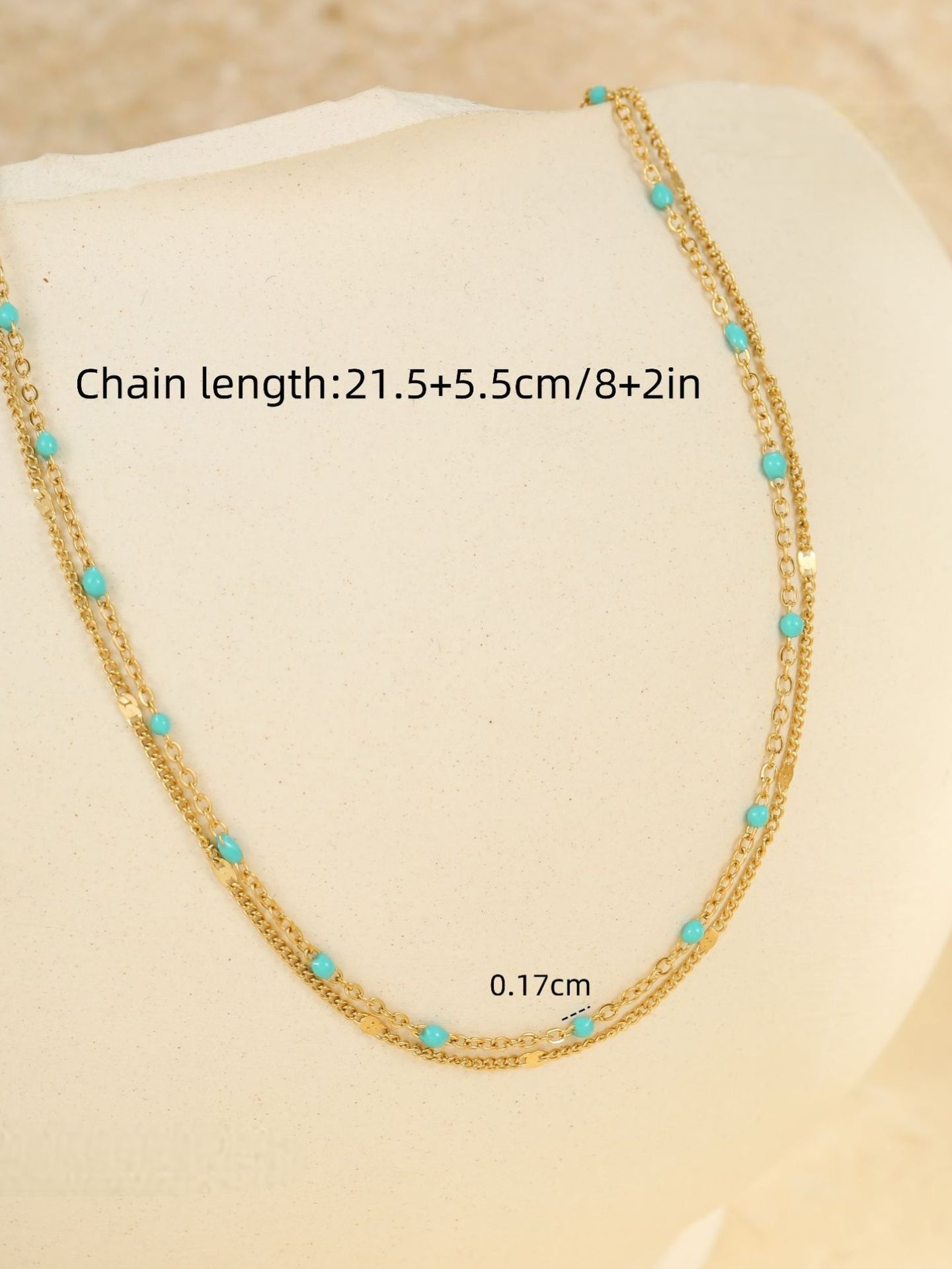ENAMEL BEADED ANKLET