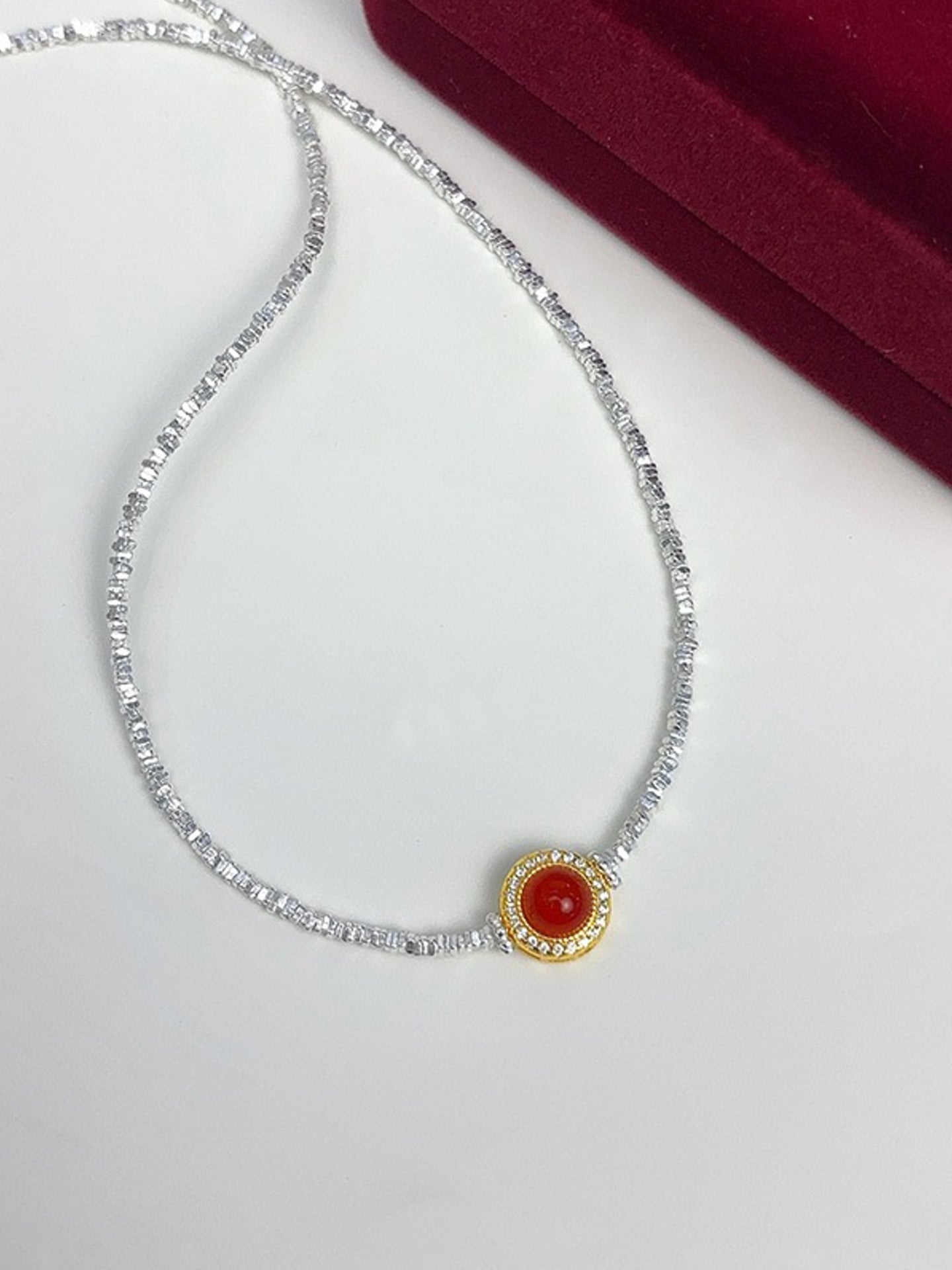 RED AGATE NECKLACE