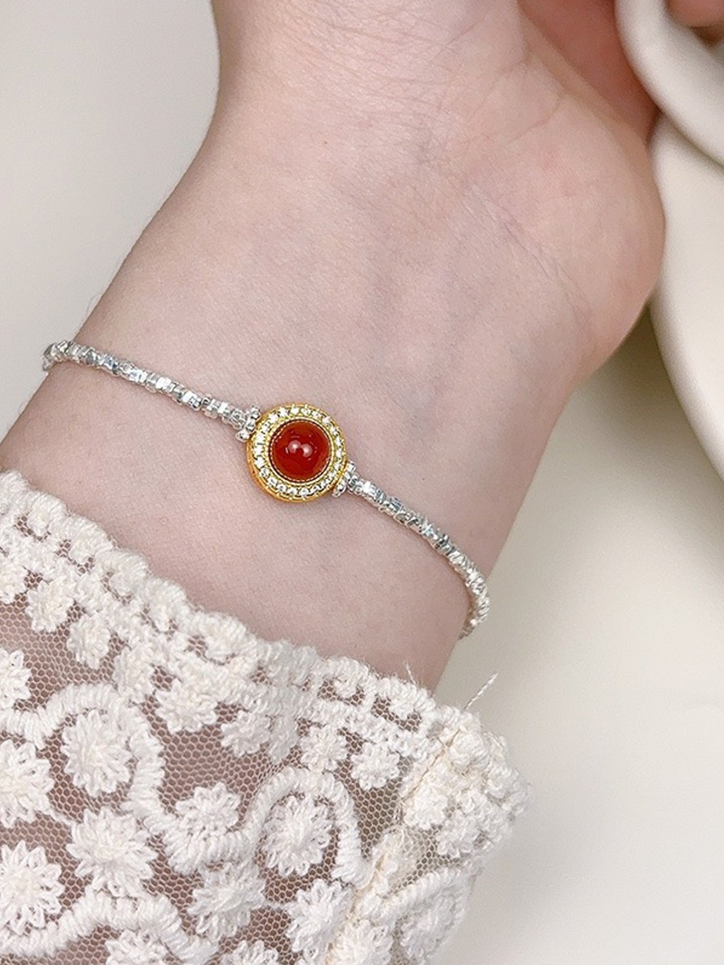RED AGATE BRACELET