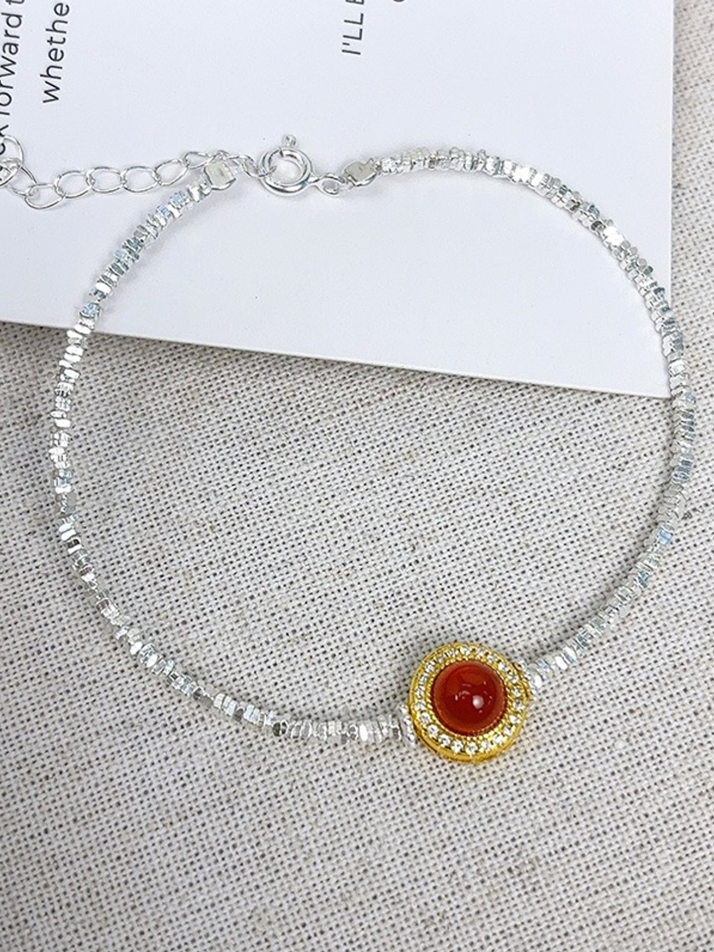 RED AGATE BRACELET