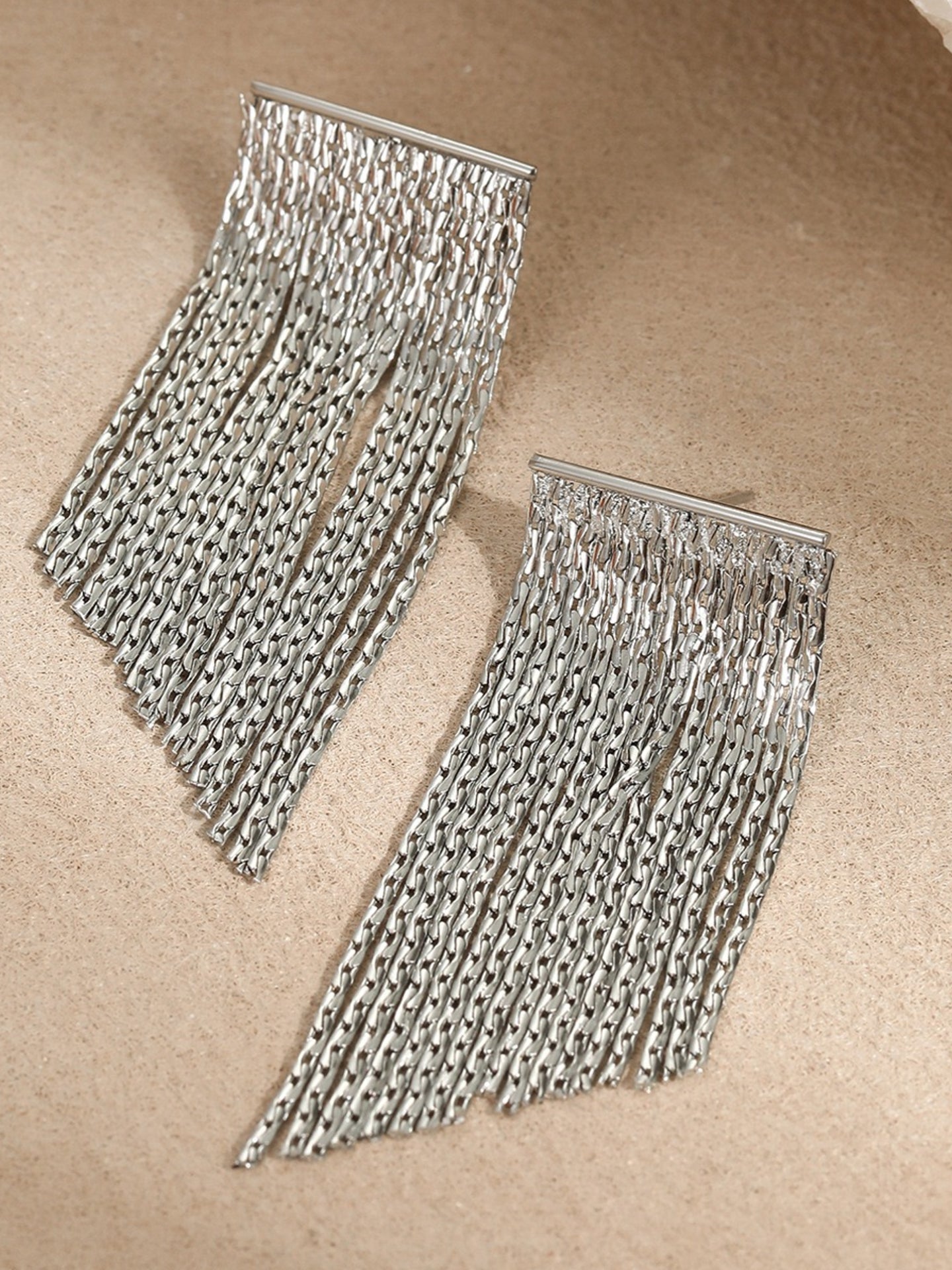 CHAIN FRINGE EARRINGS
