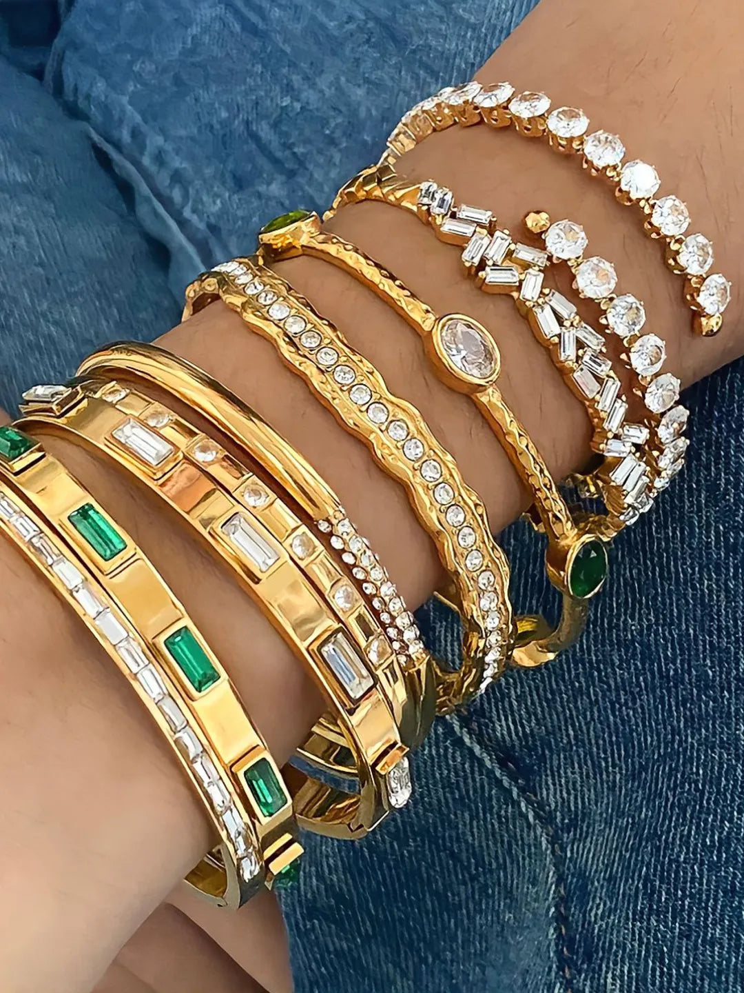 LUMINA WOVEN CZ CUFF