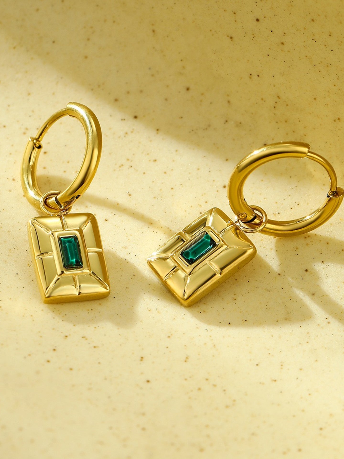SQUARE ZIRCON EARRINGS