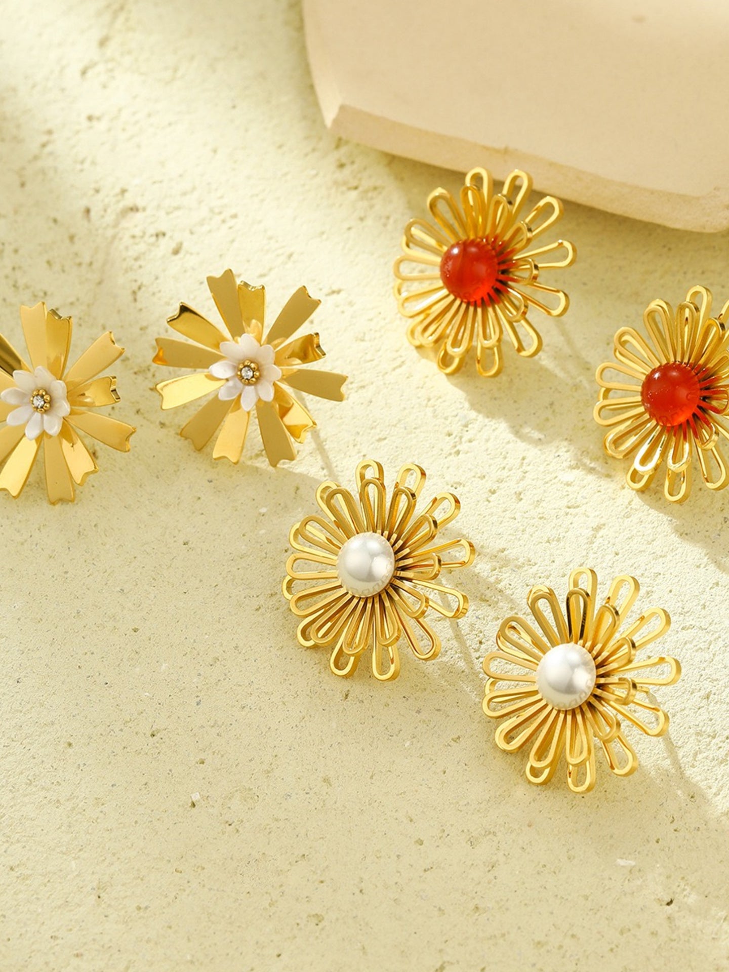 OPENWORK FLORAL EARRINGS