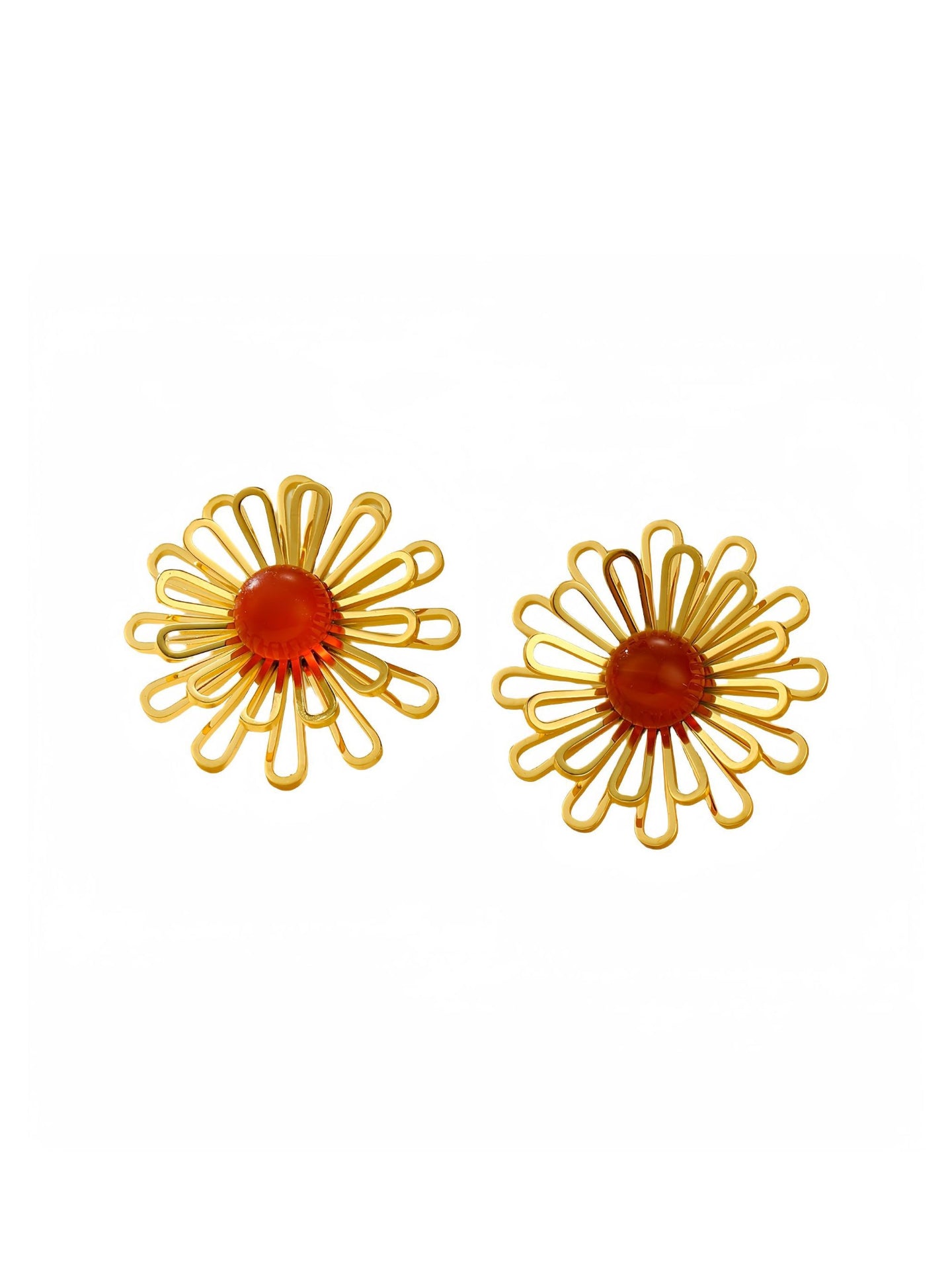 OPENWORK FLORAL EARRINGS