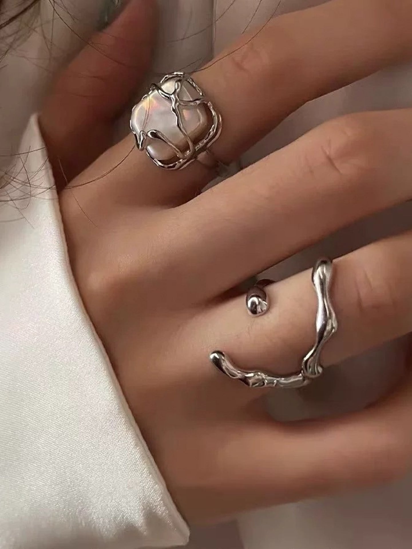 BAROQUE PEARL RING