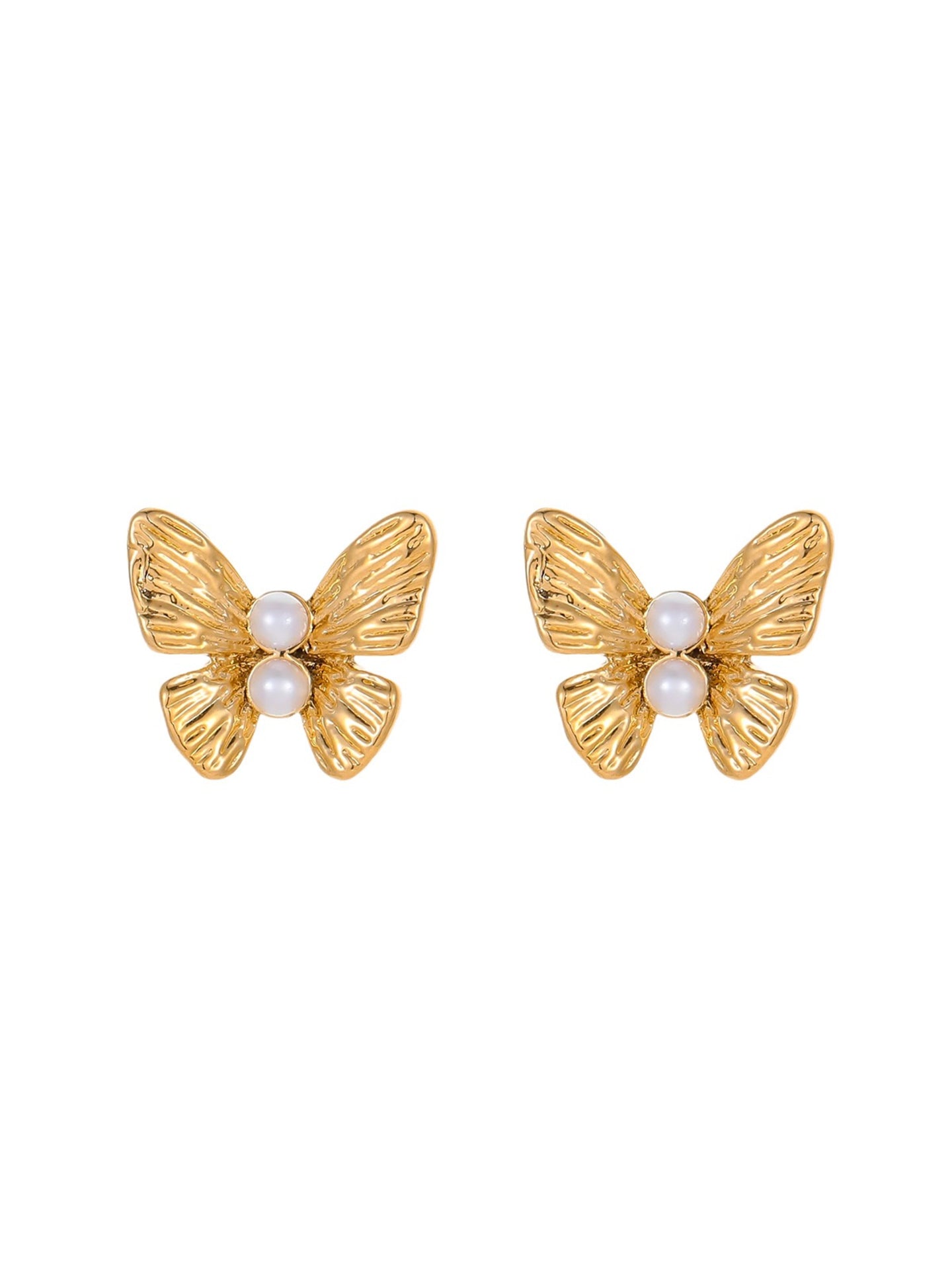 BUTTERFLY PEARL EARRINGS