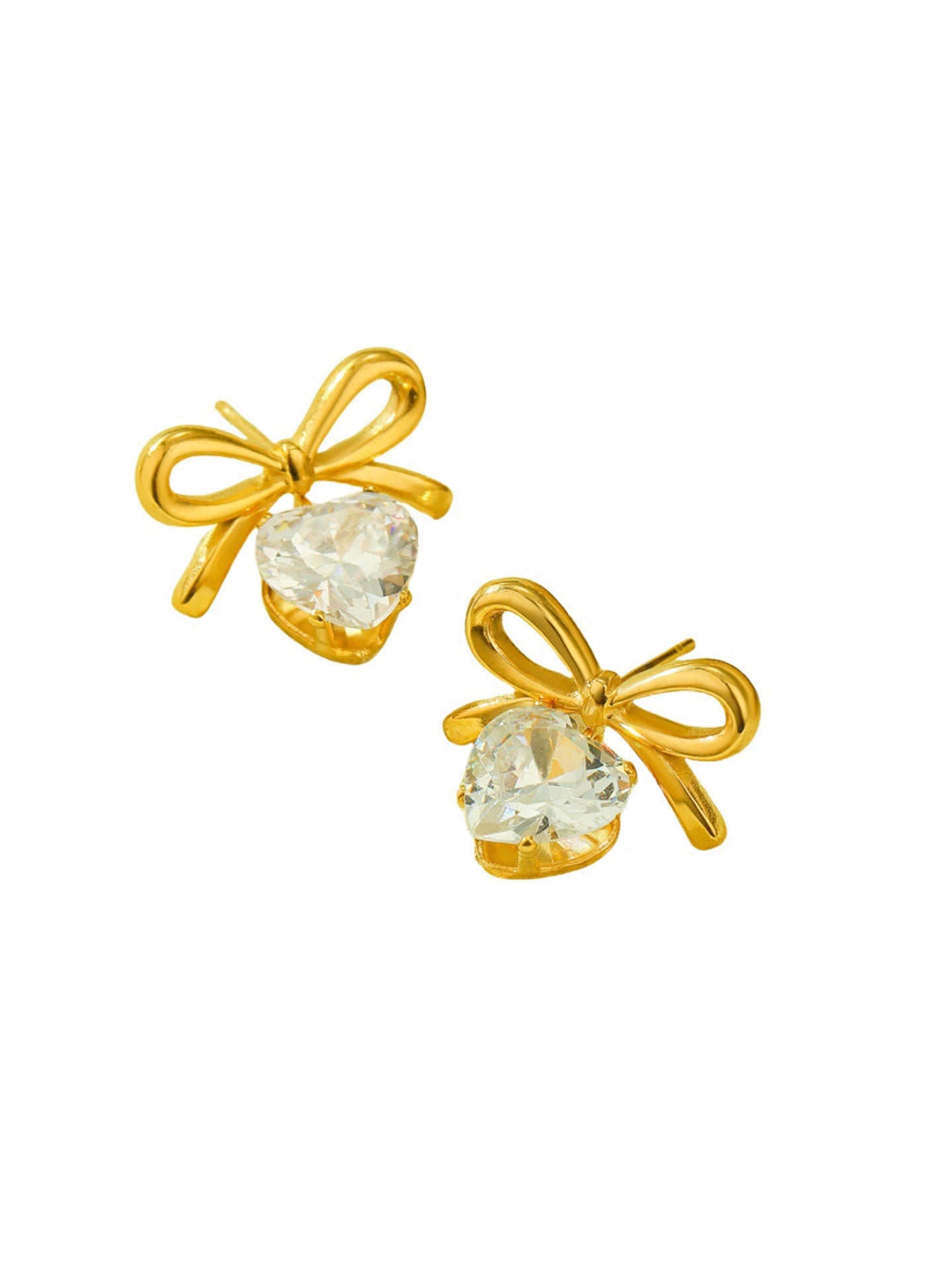 HEART ZIRCON EARRINGS