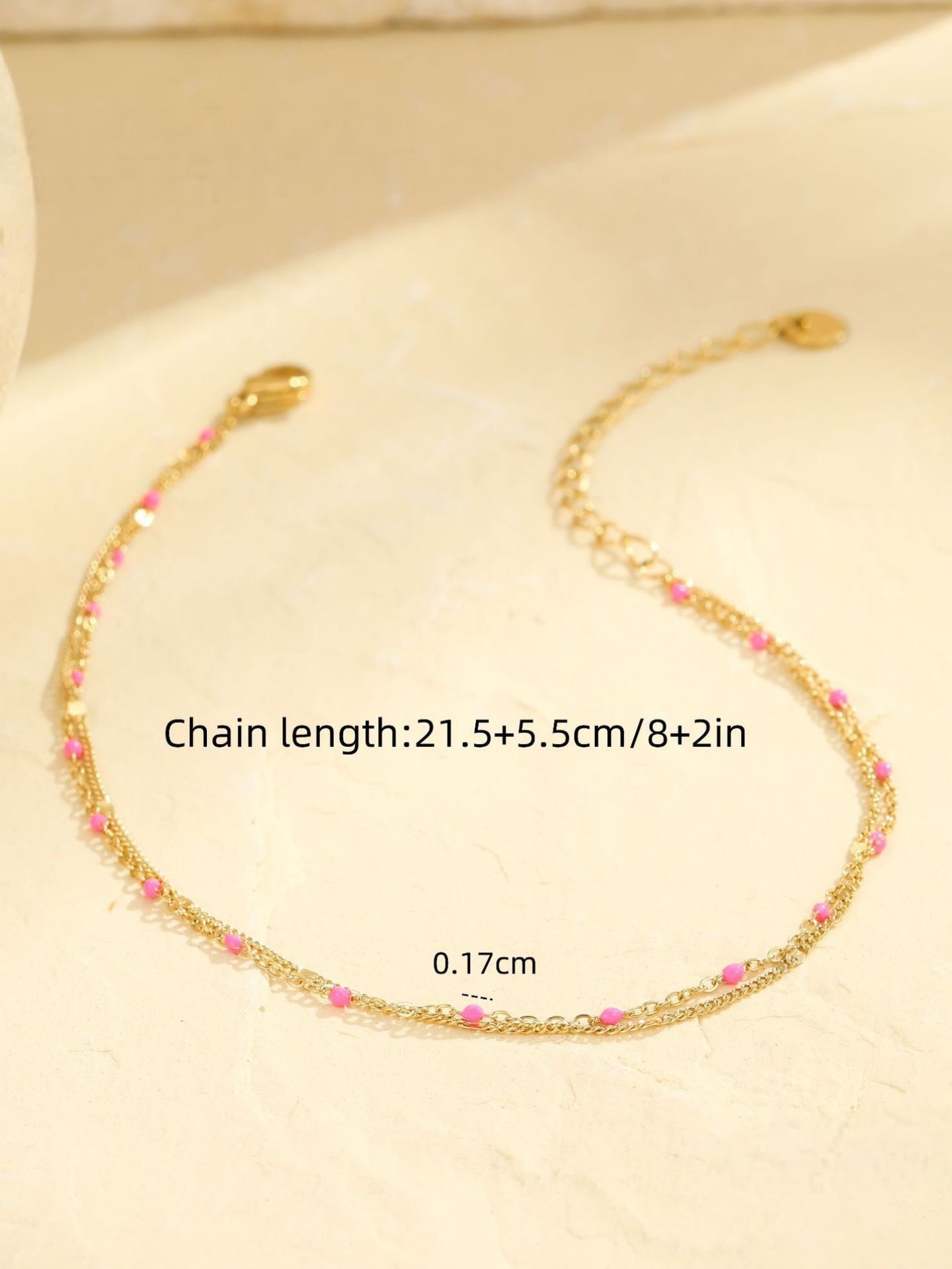 ENAMEL BEADED ANKLET