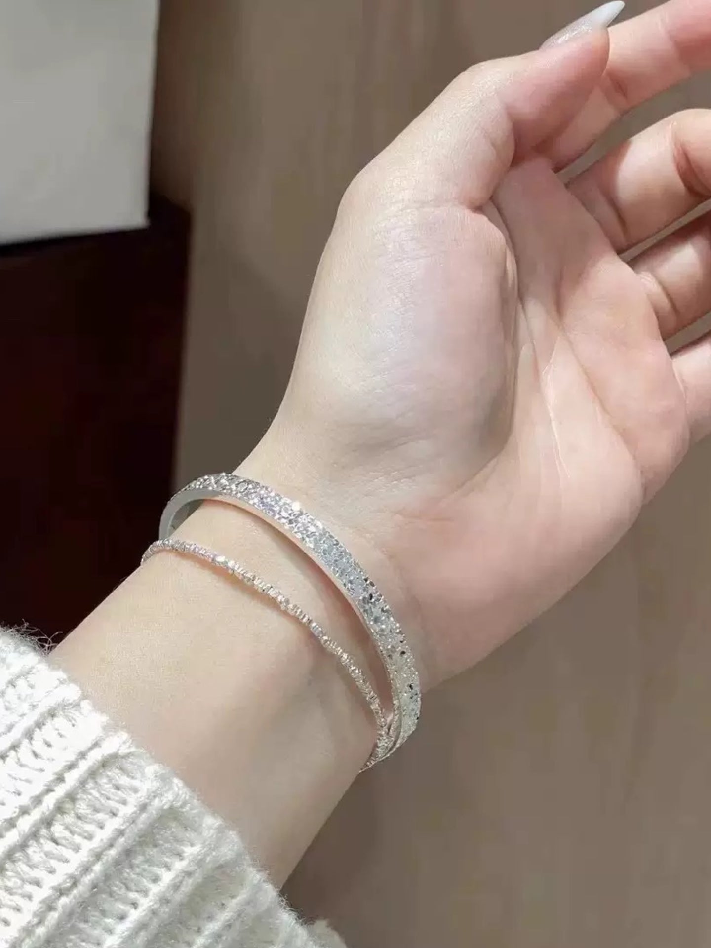 999 SILVER ICY BRACELET