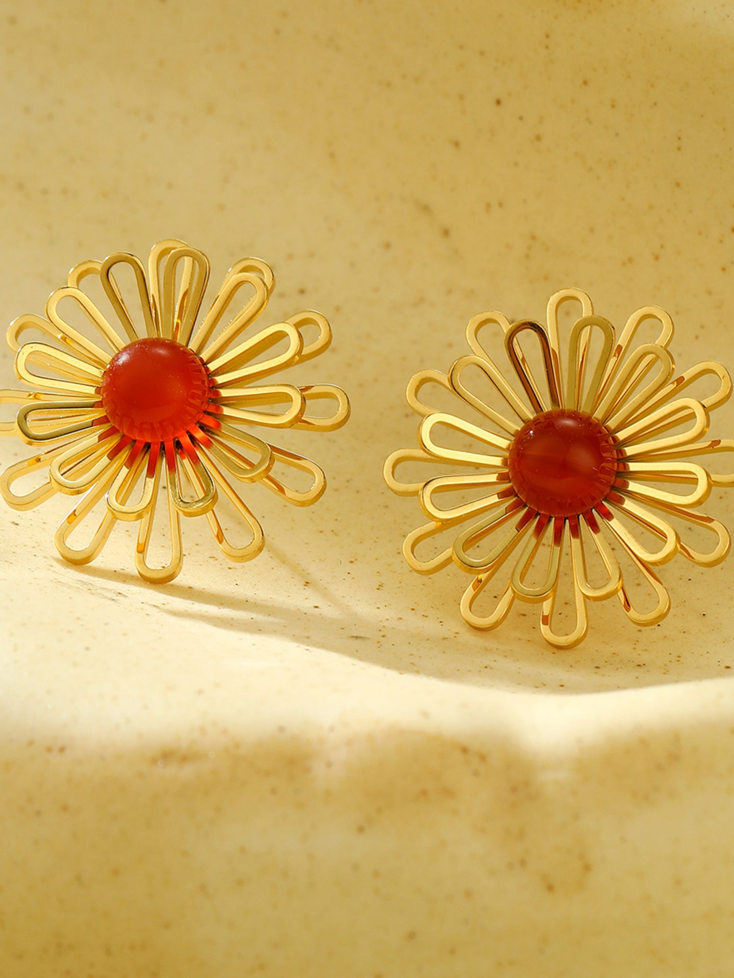 OPENWORK FLORAL EARRINGS