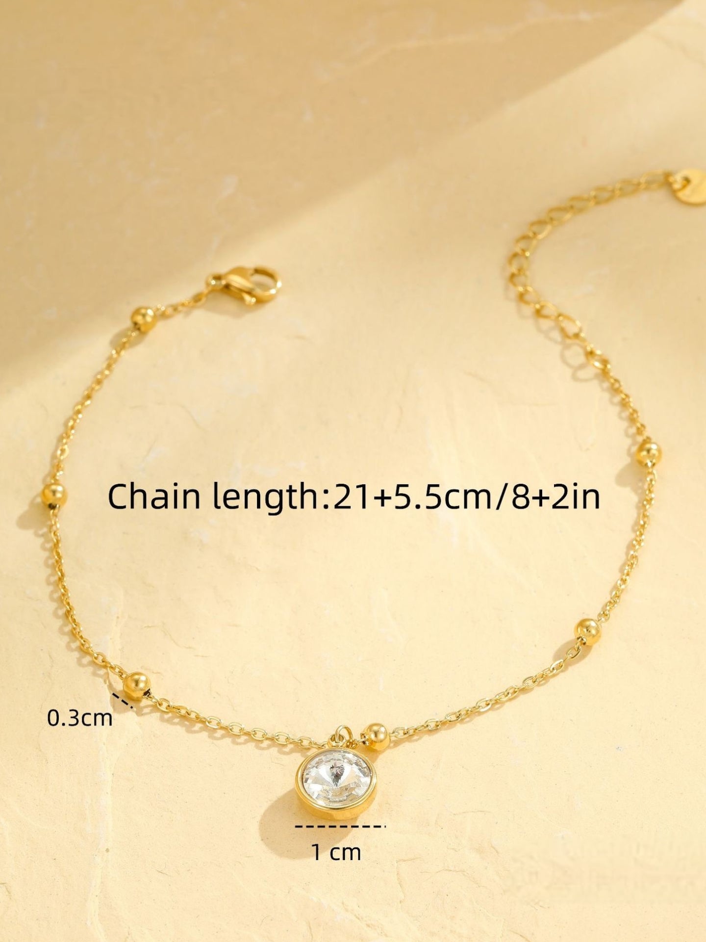 COLORFUL DIAMOND ANKLET