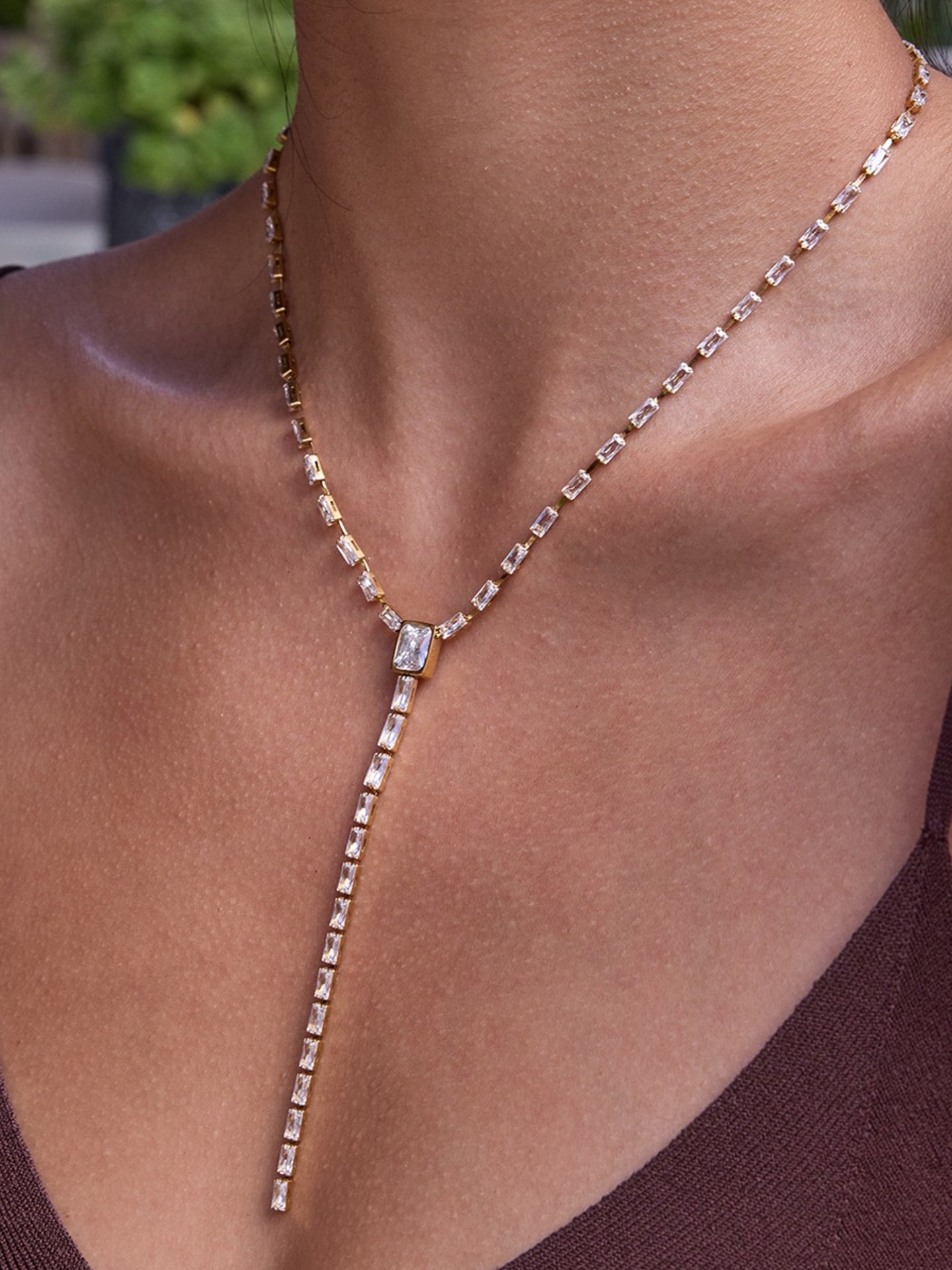 ZIRCON Y-NECKLACE