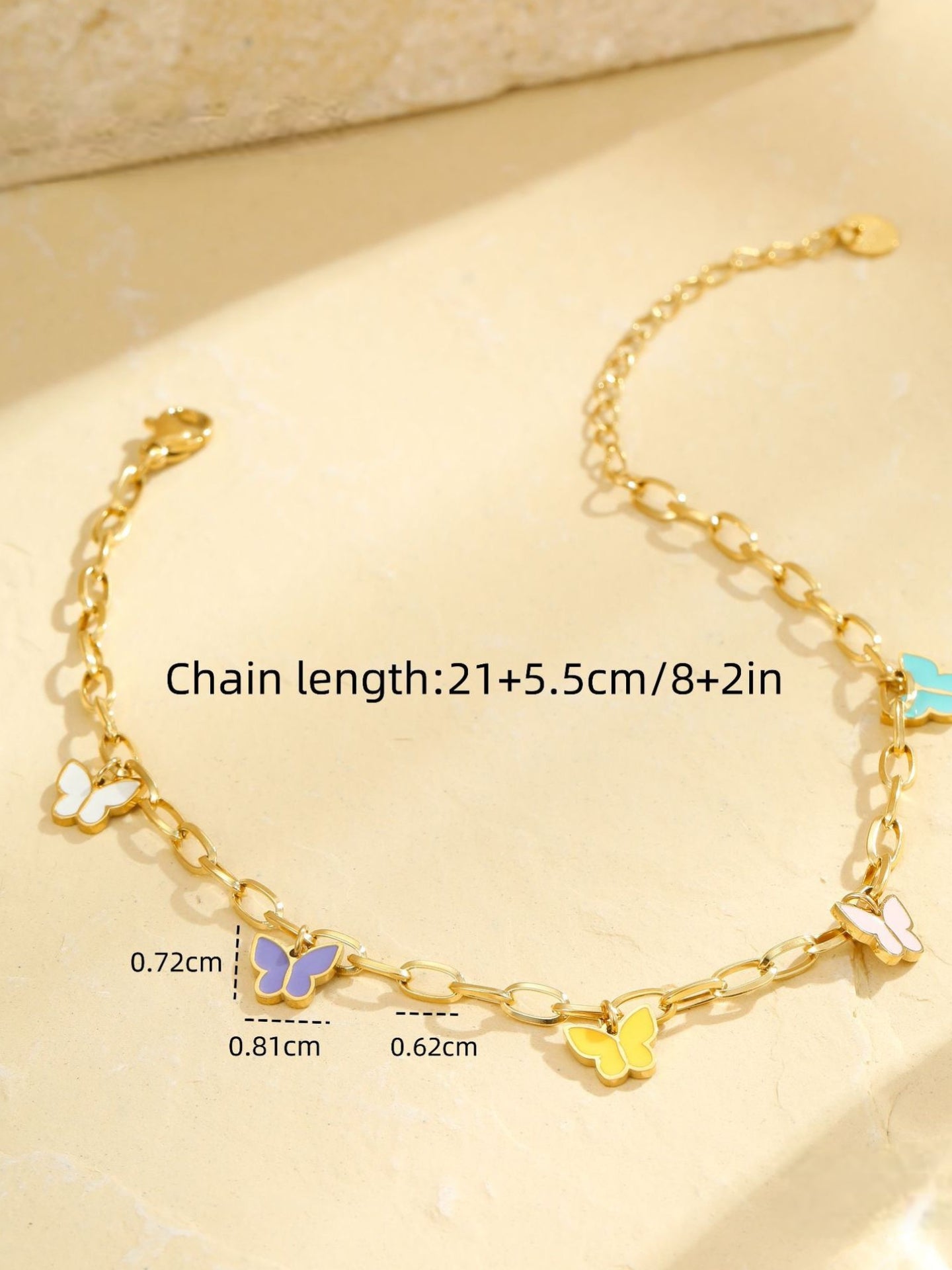 COLORFUL BUTTERFLY ANKLET