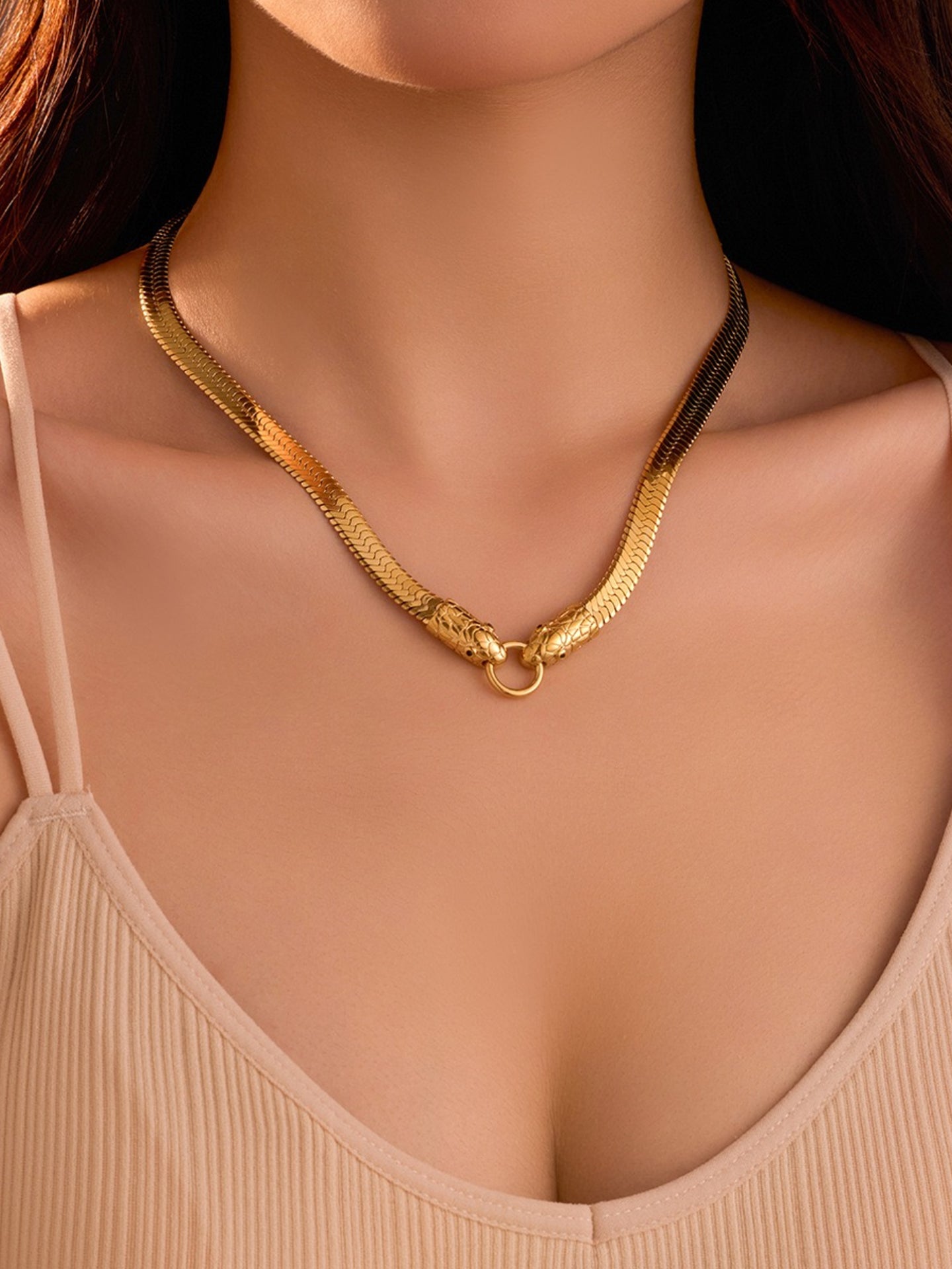 SERPENTINE FLAT SNAKE CHAIN