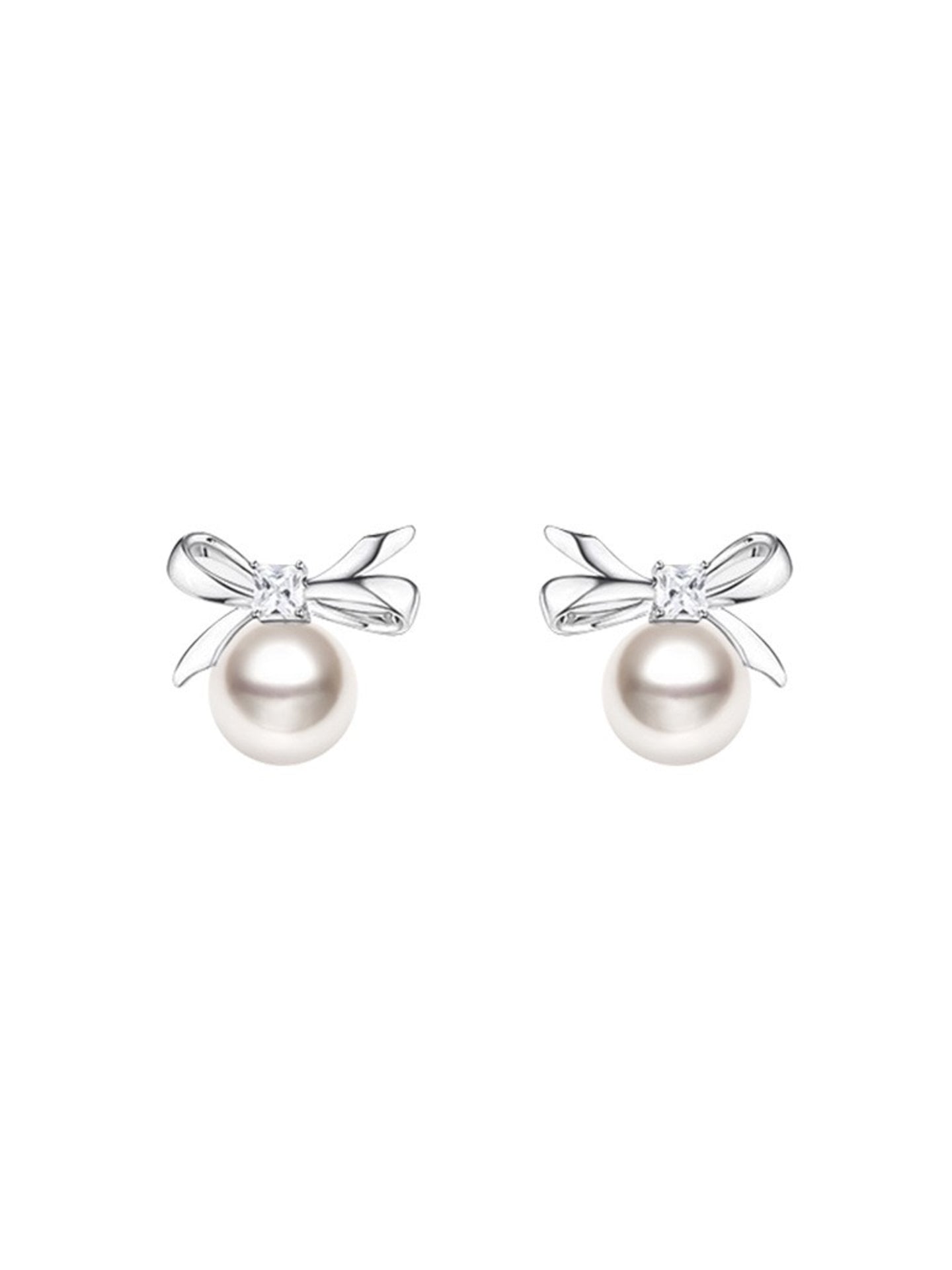 BOW PEARL EARRINGS