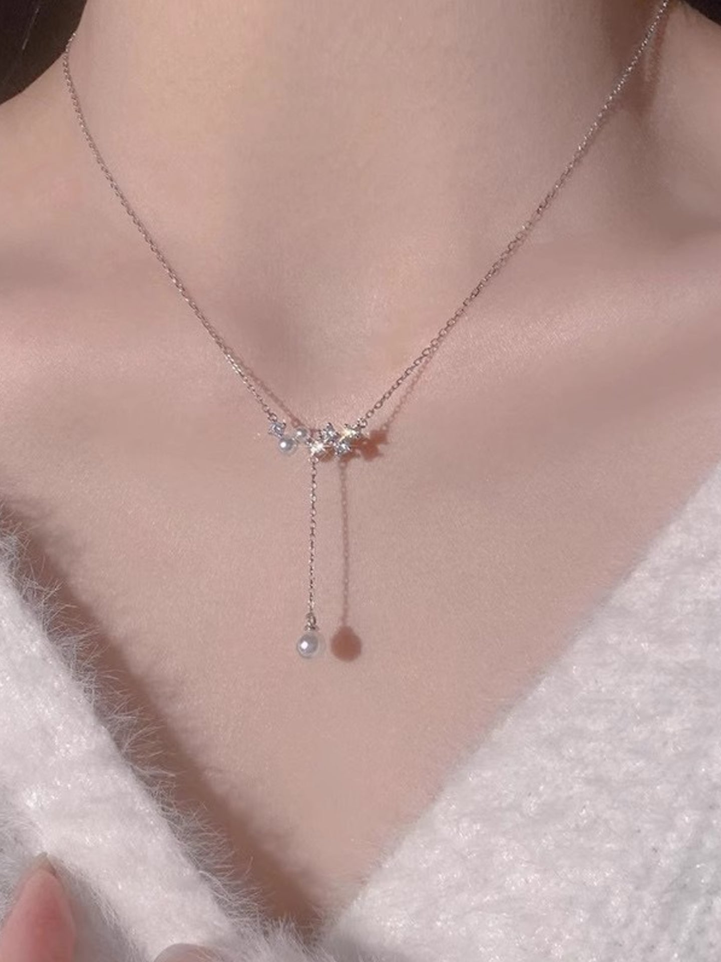 FRINGE PEARL NECKLACE