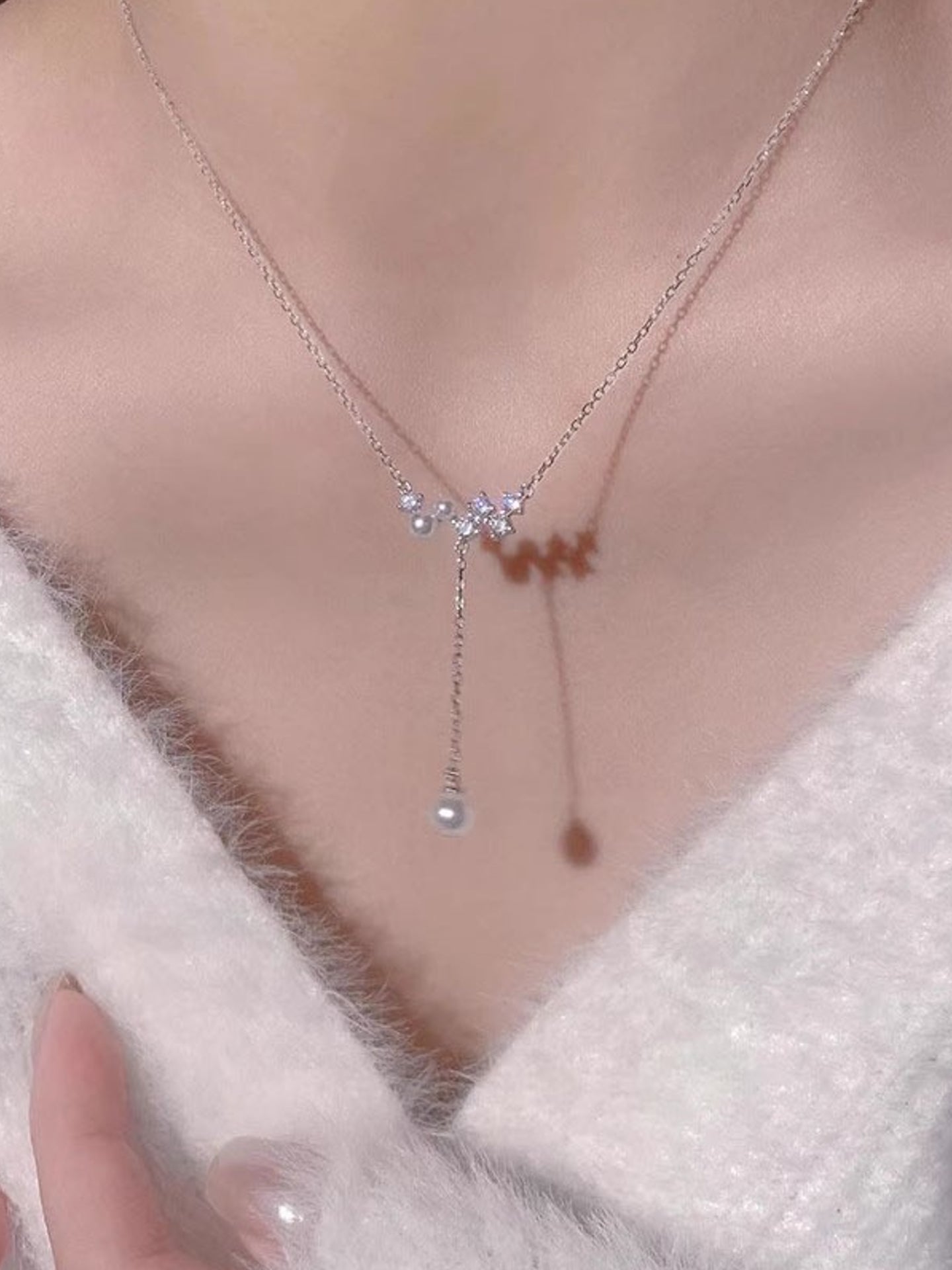 FRINGE PEARL NECKLACE