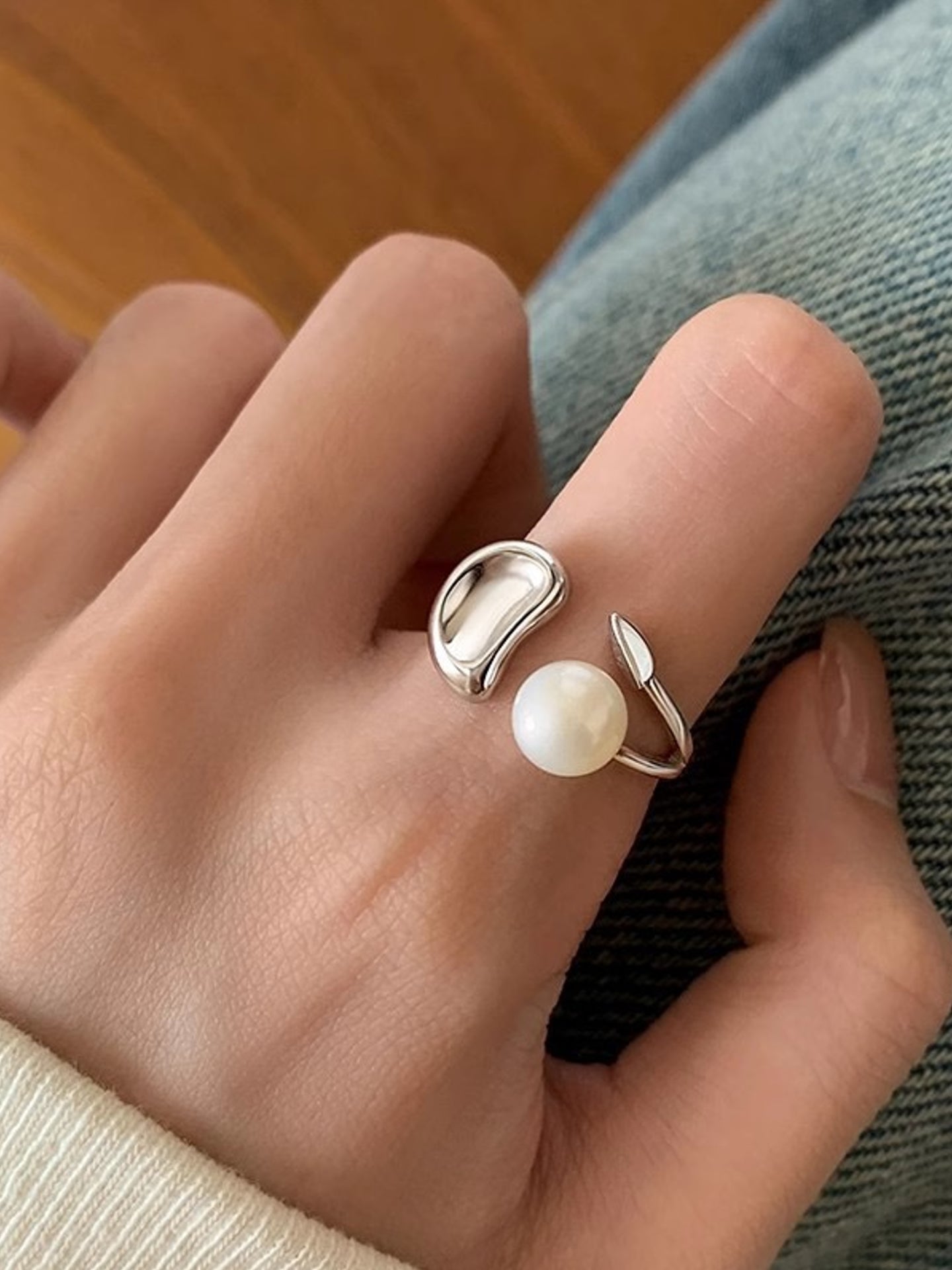 NATURAL PEARL RING