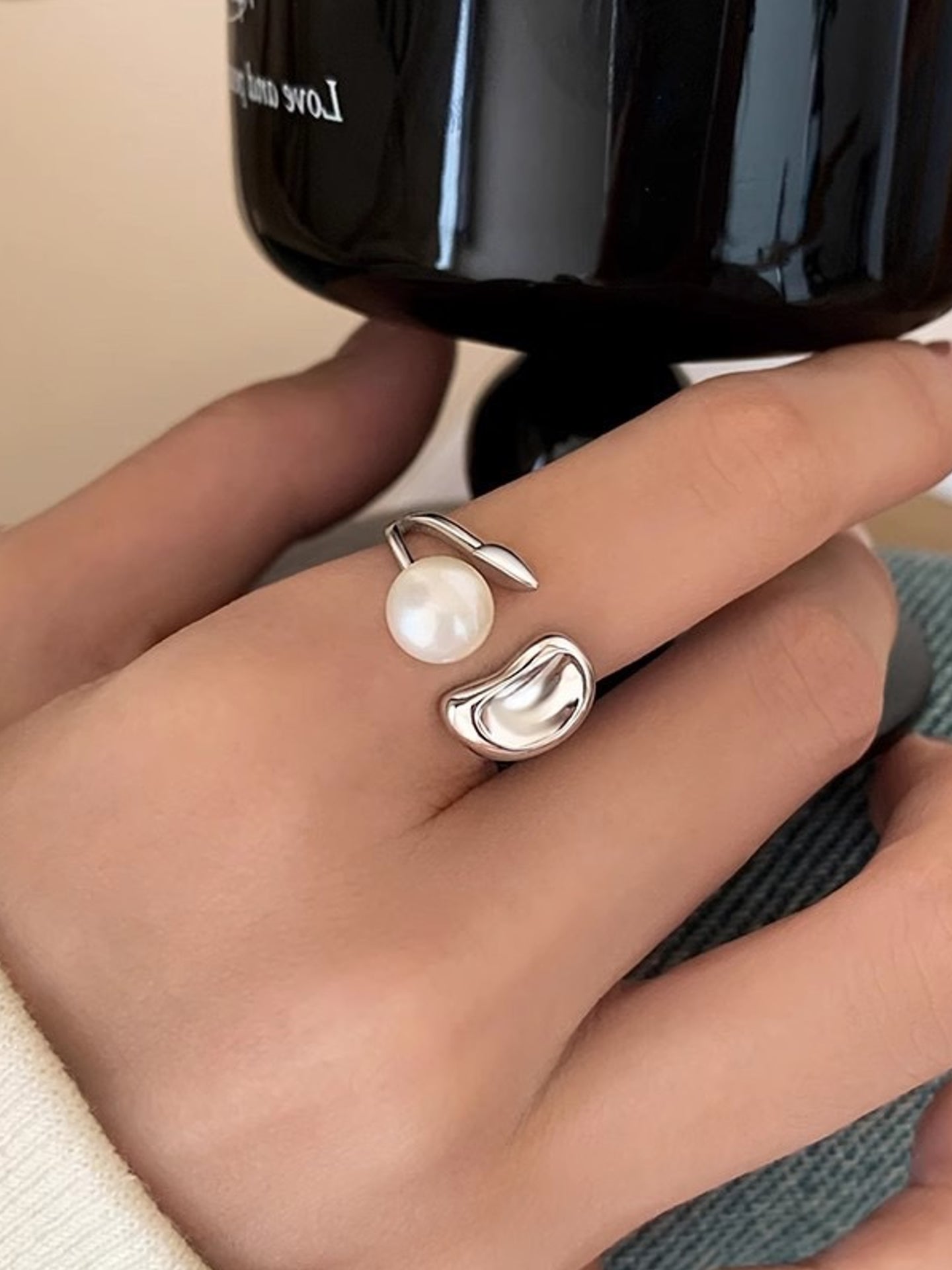 NATURAL PEARL RING