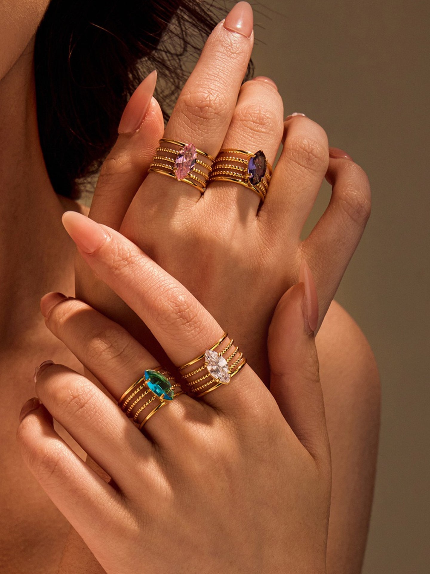 OPENWORK ZIRCON RING