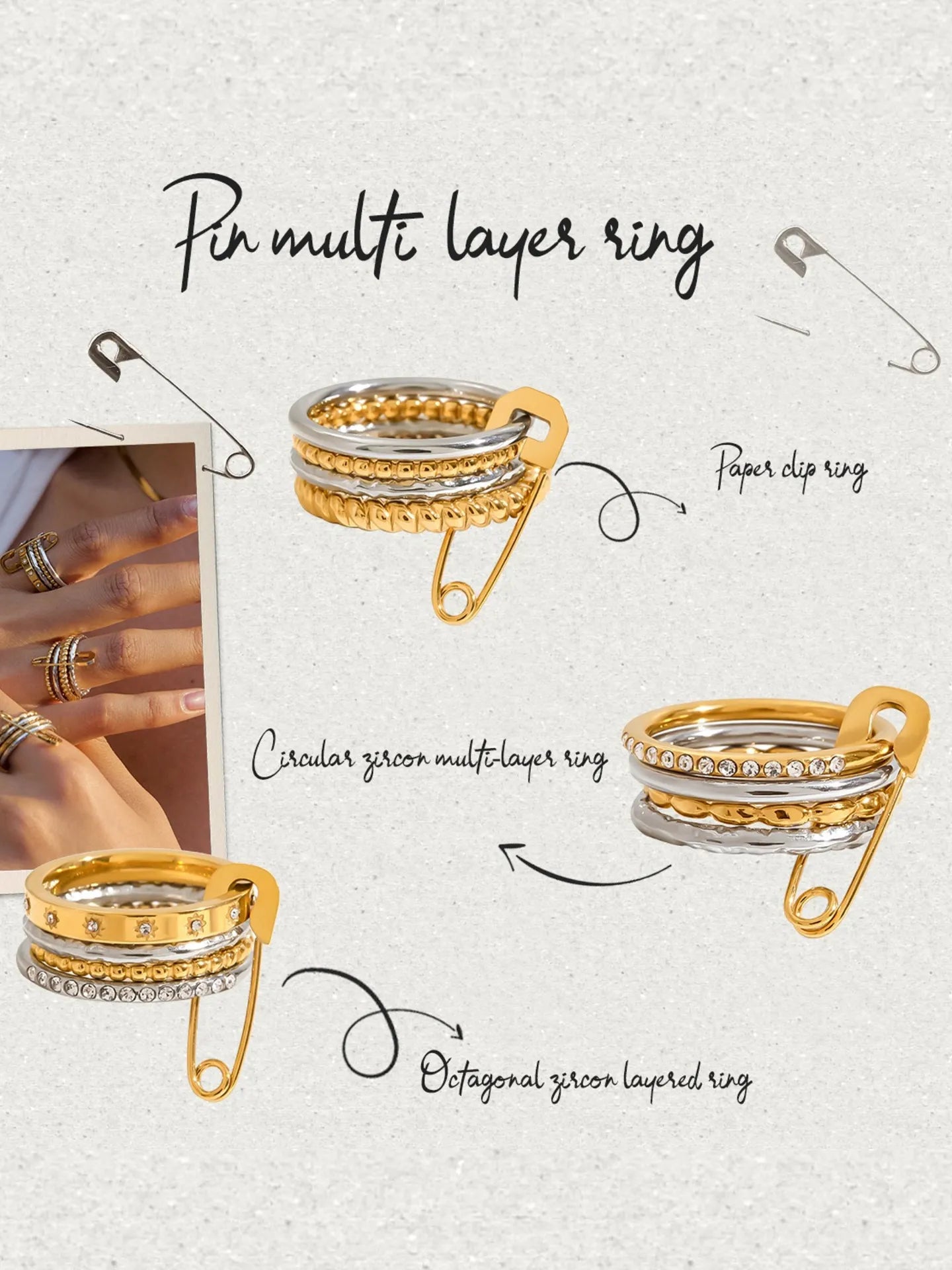STACKABLE PAPERCLIP RINGS
