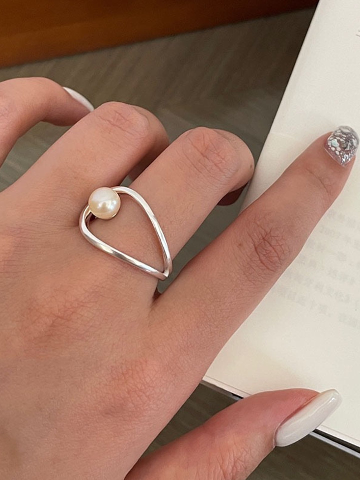 NATURAL PEARL RING