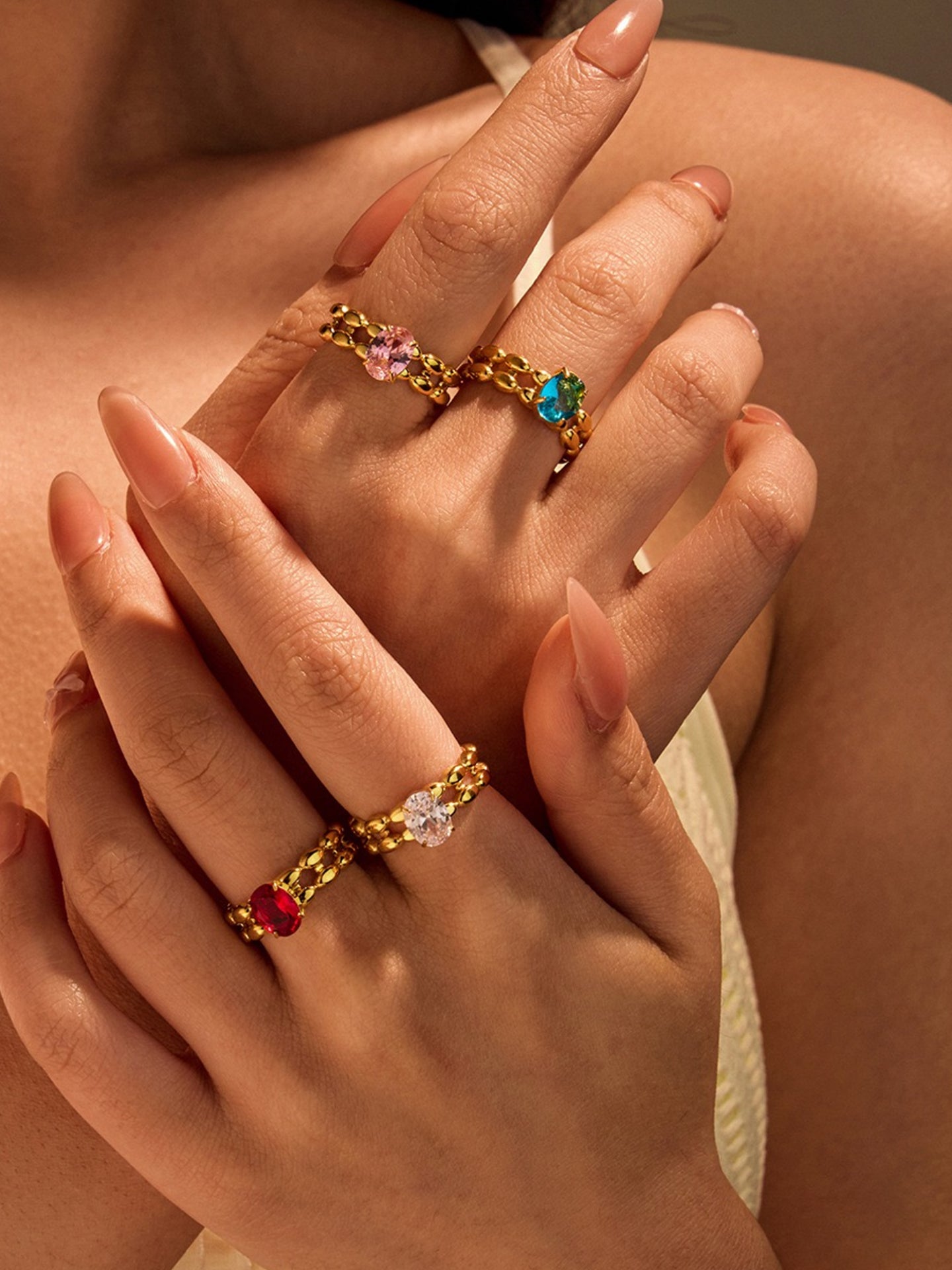 TWISTED ZIRCON RING