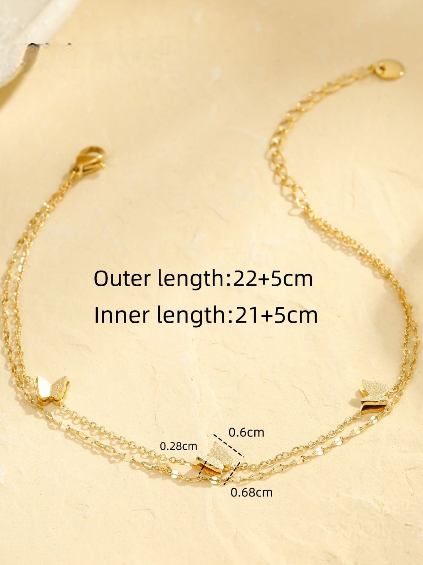 COLORFUL BUTTERFLY ANKLET