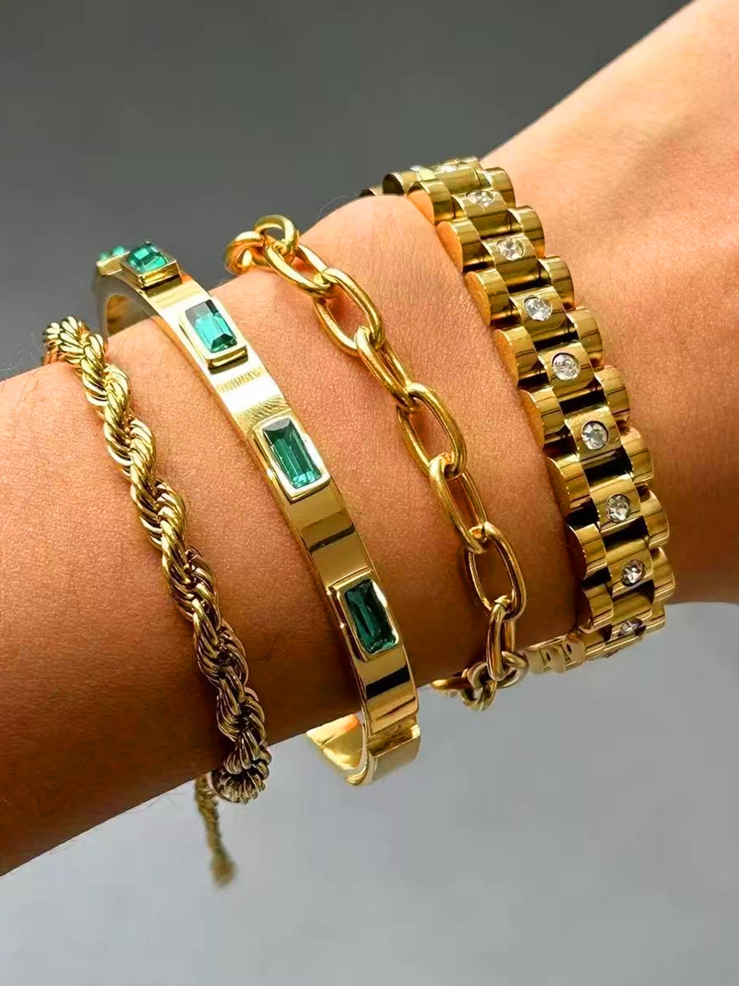 WATCHBAND STATEMENT BRACELET