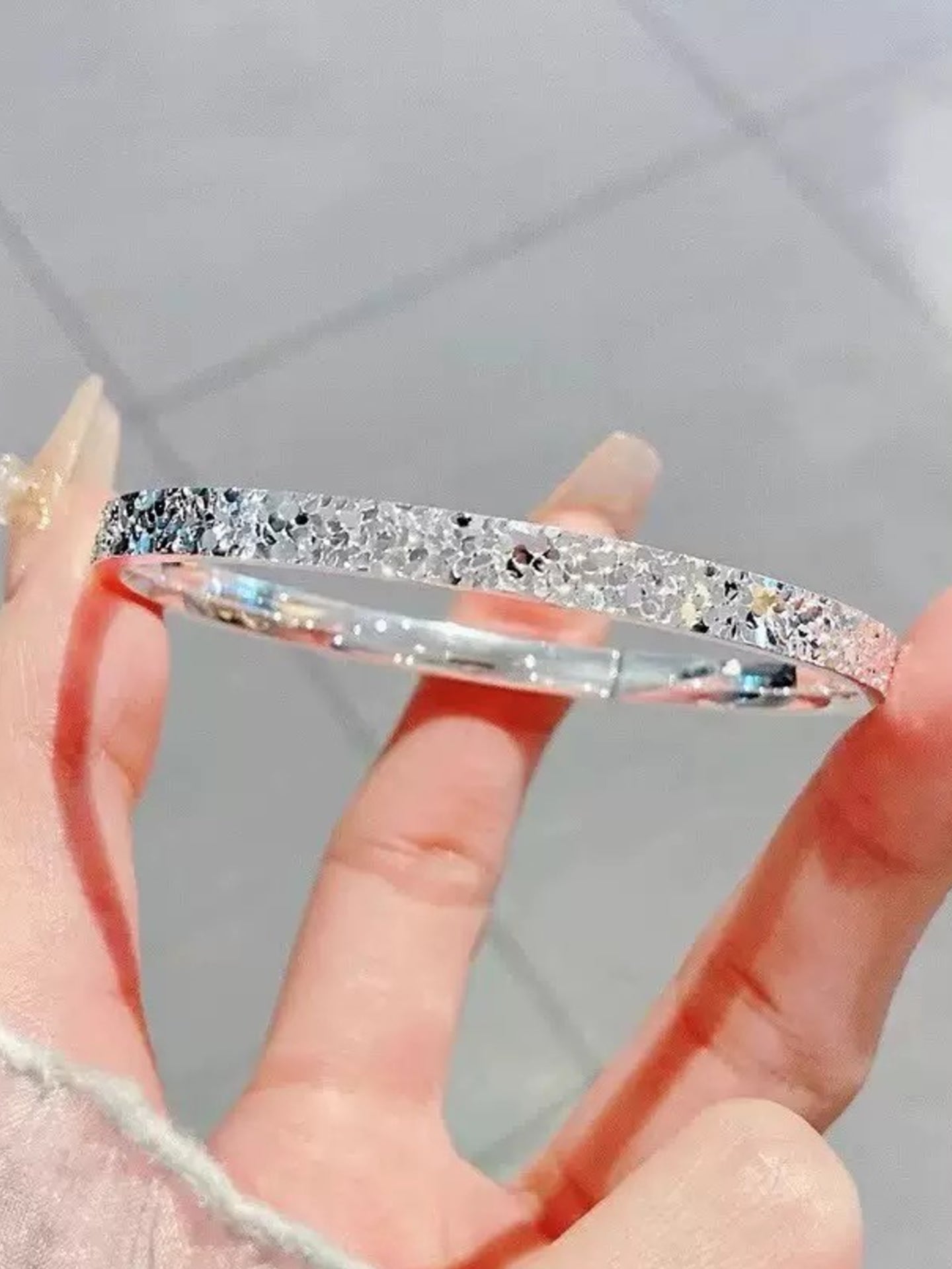 999 SILVER ICY BRACELET