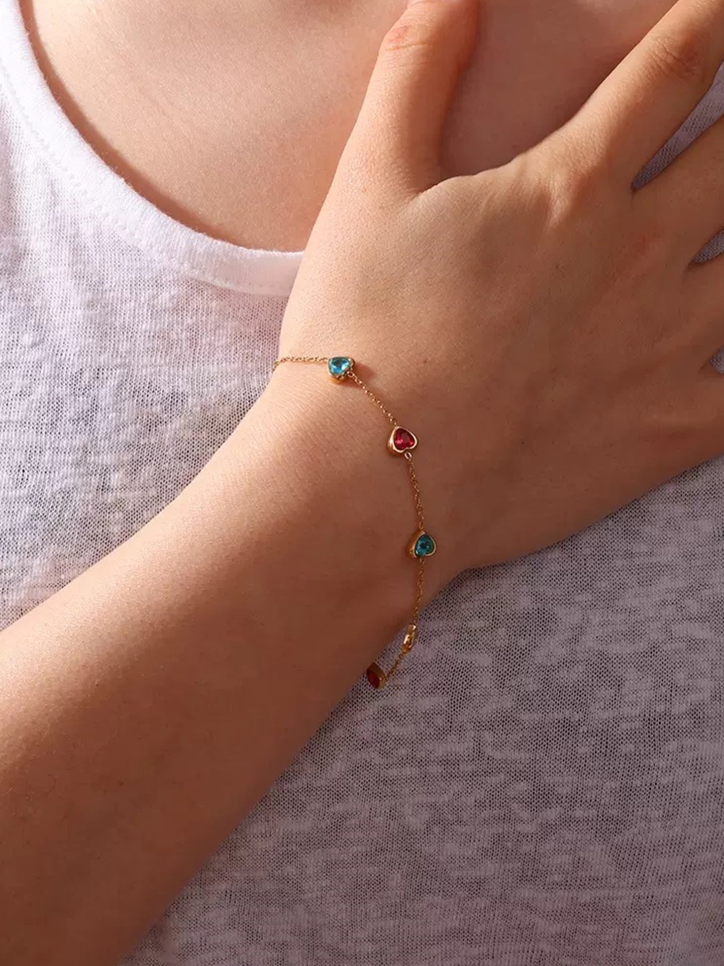 HEART ZIRCON BRACELET