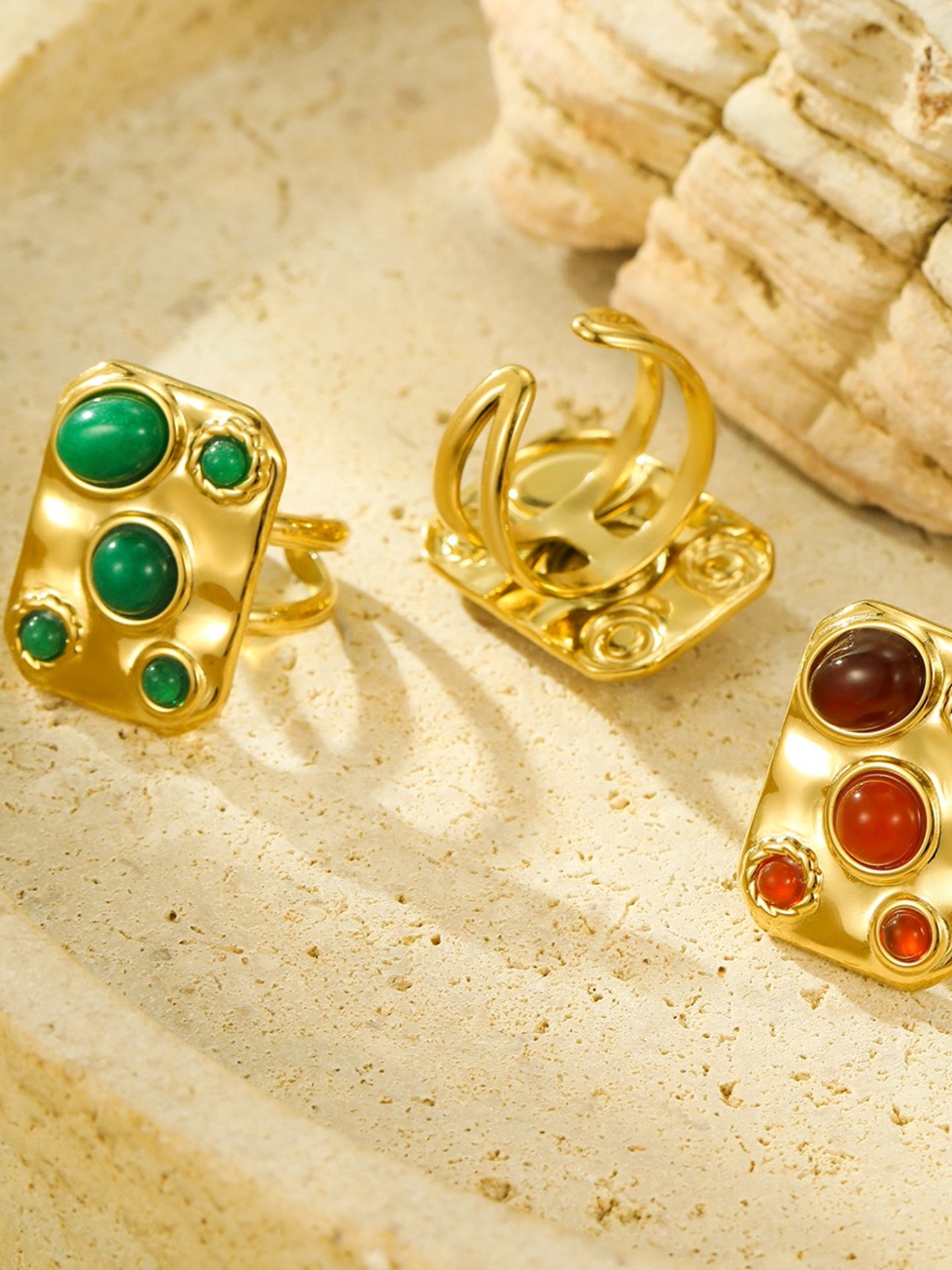 SQUARE GEMSTONE RING