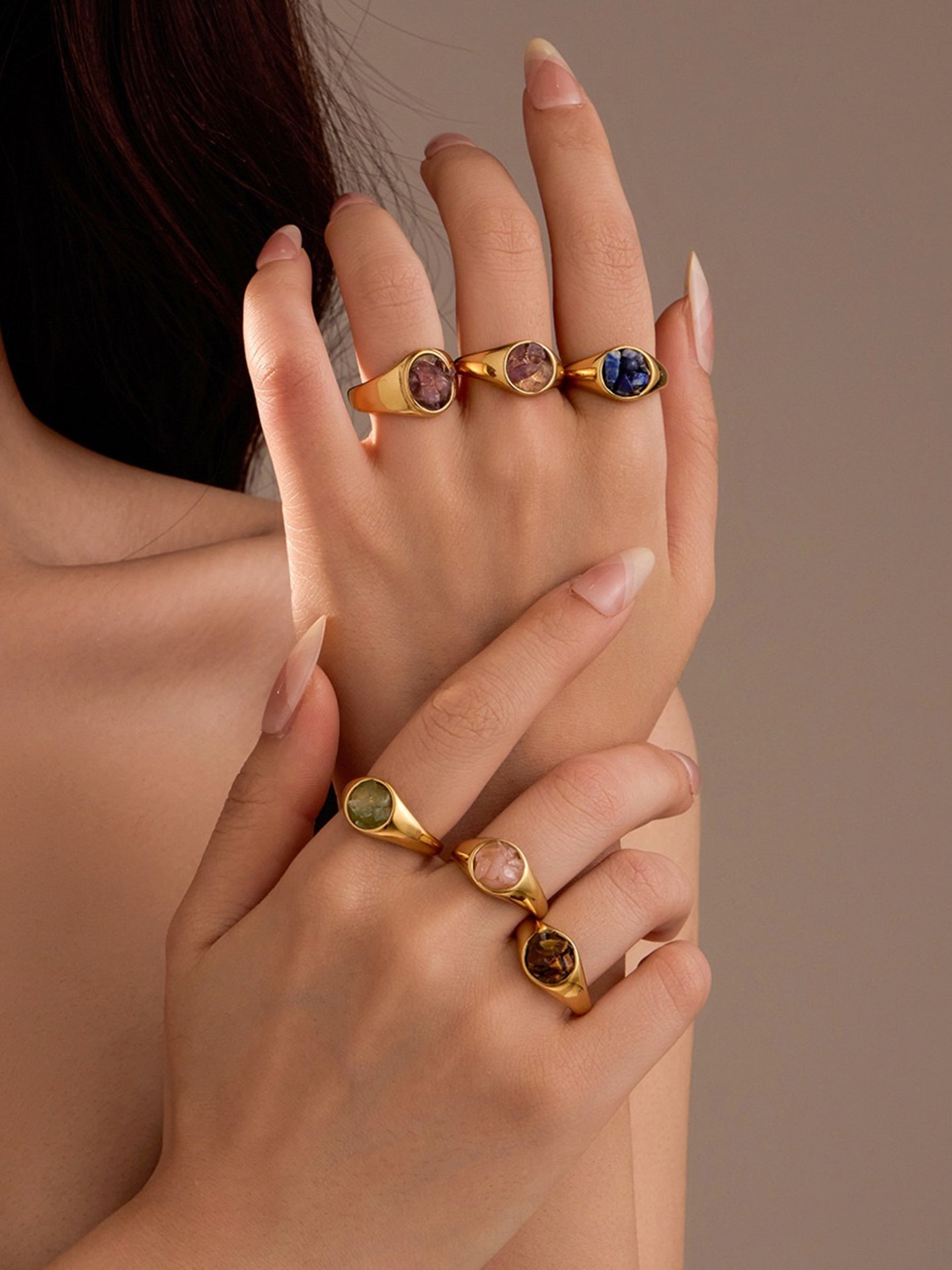 IRREGULAR GEMSTONE RING