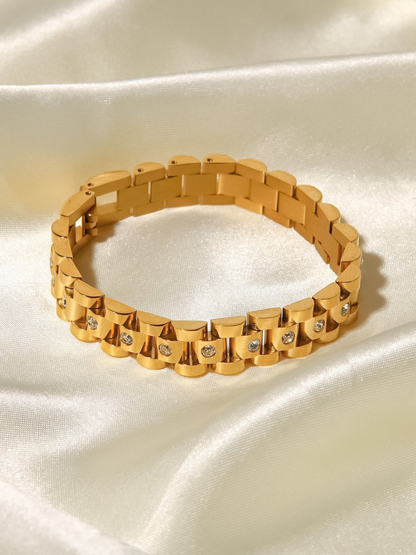 WATCHBAND STATEMENT BRACELET