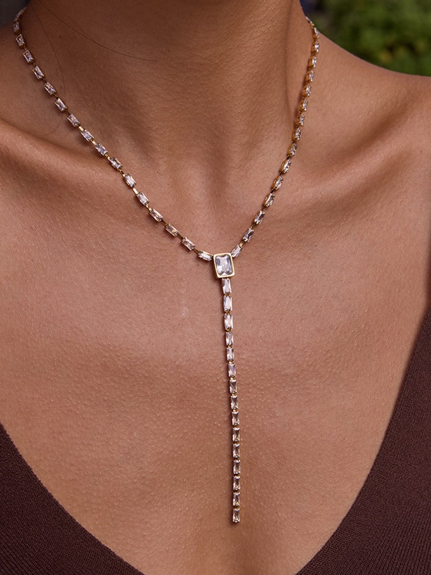 ZIRCON Y-NECKLACE