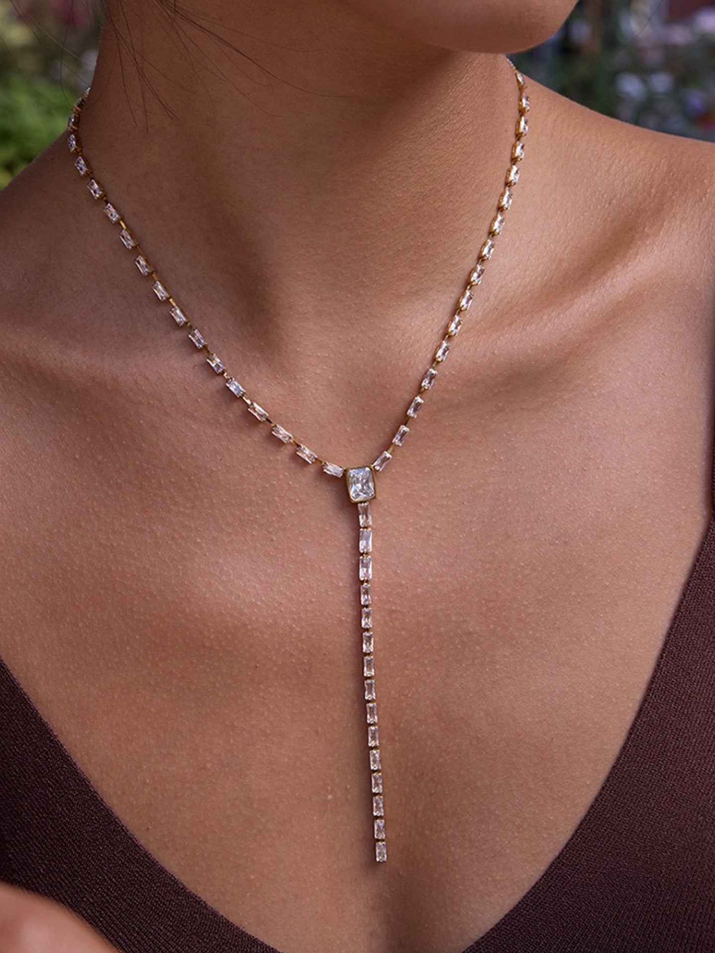 ZIRCON Y-NECKLACE