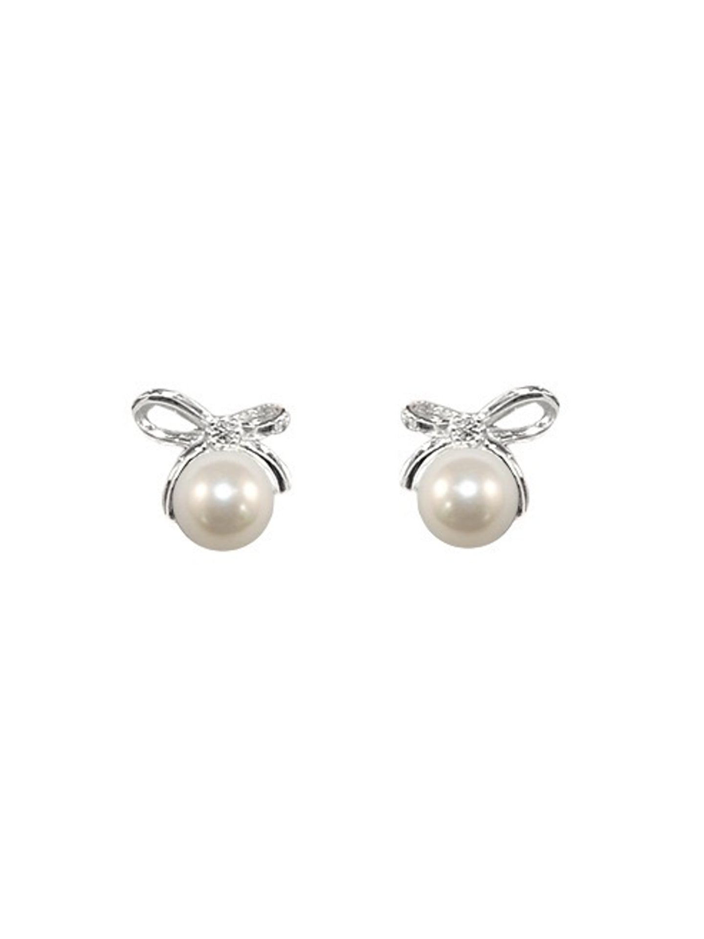 BOW PEARL EARRINGS
