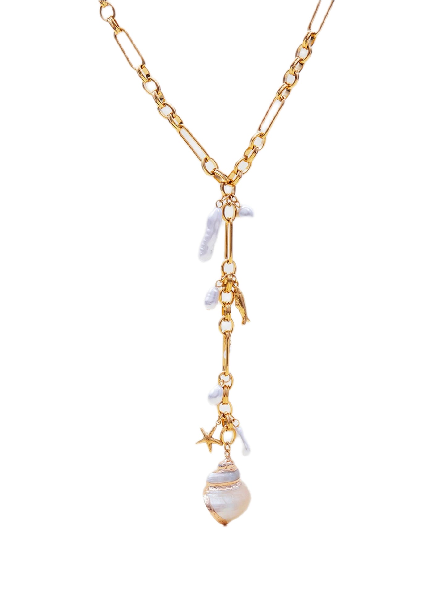 Conch Shell Y-Necklace